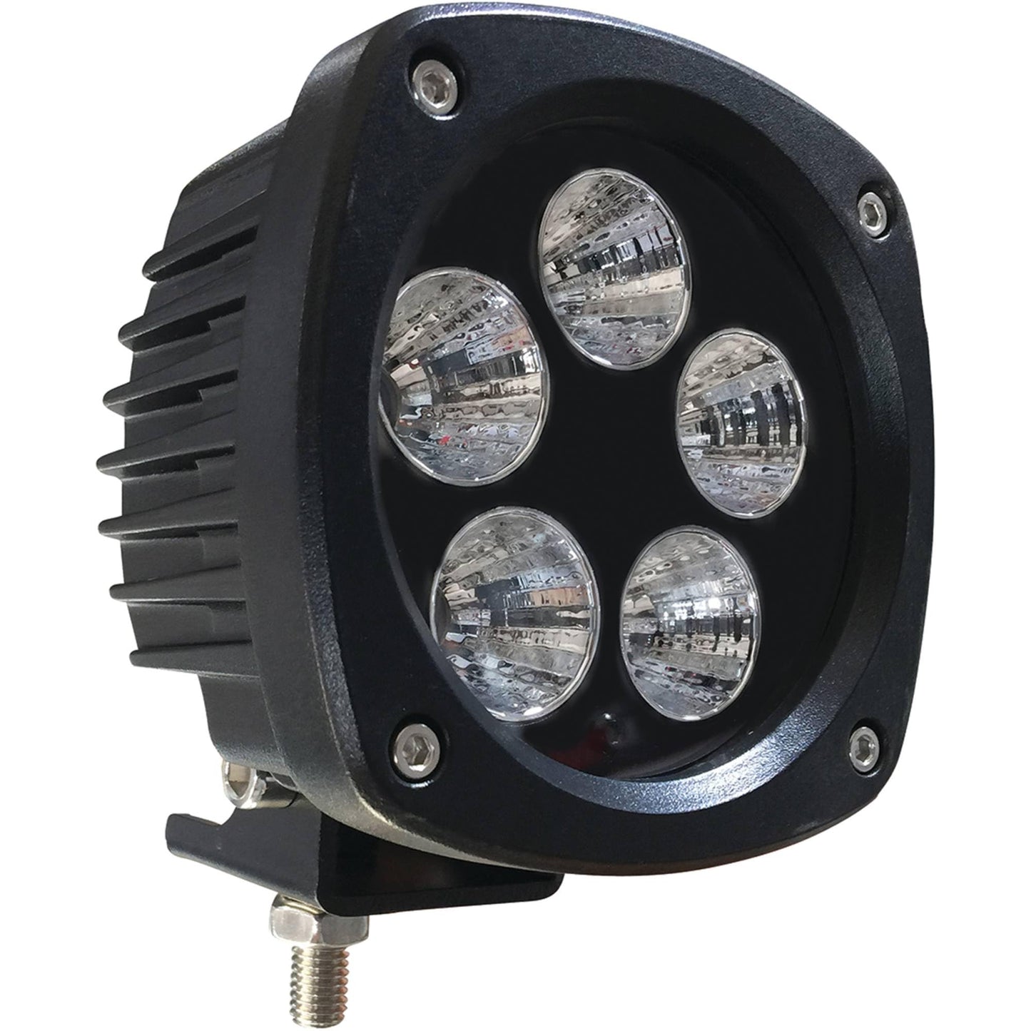 Tiger Lights TL500F 50W Compact LED Flood Light, Generation 2 9V Compatible with/Replacement for Case 1150K, 1150M, 1650L, 1650M, 2050M, 650K, 650L, 750K, 850K Crawler Dozer Flood Off-Road Light
