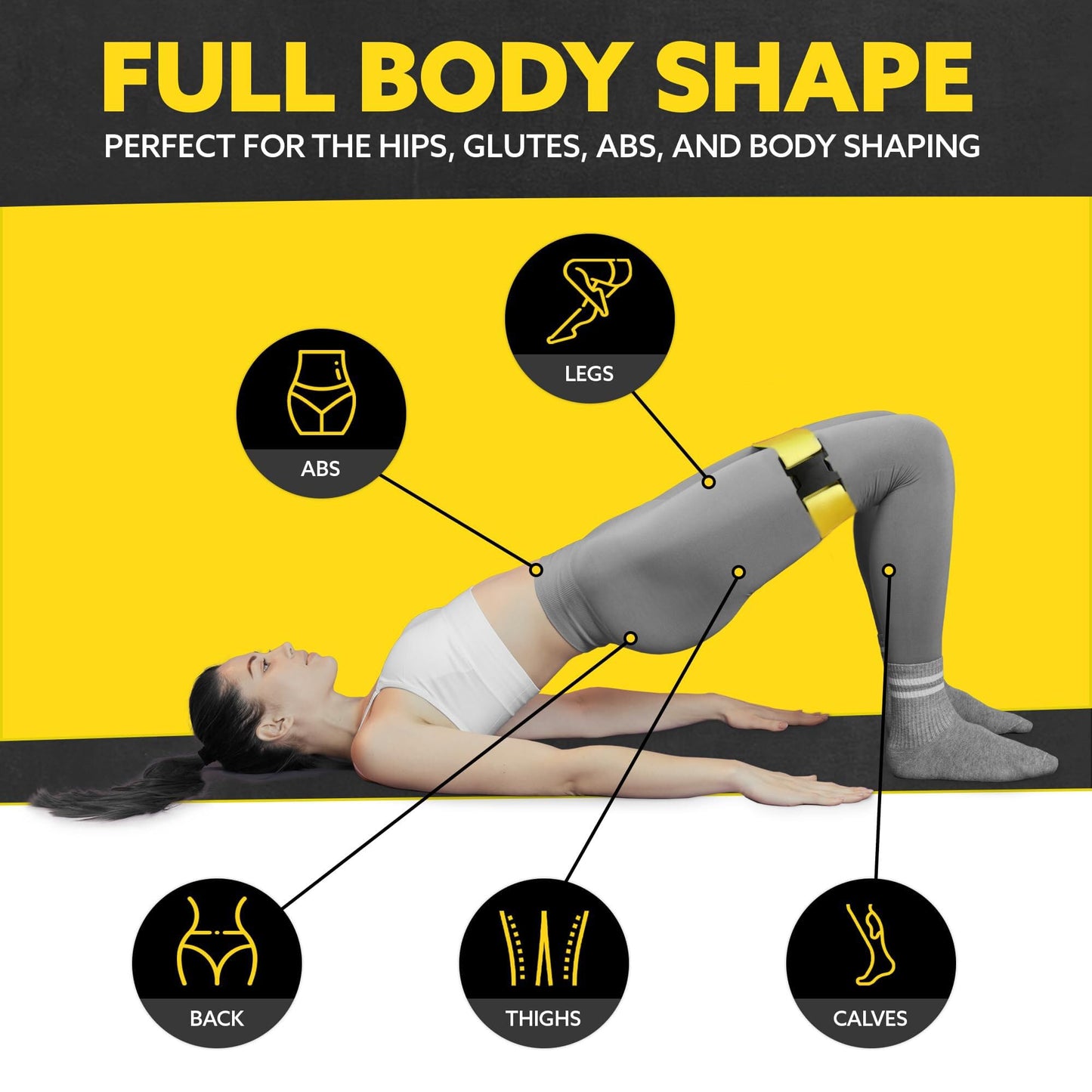 Tribe Lifting Fabric Resistance Bands for Working Out - 5 Exercise Bands Set for Legs and Glutes - Booty Bands for Women and Men - Thick Cloth Workout Bands for Physical Therapy, Hip Training