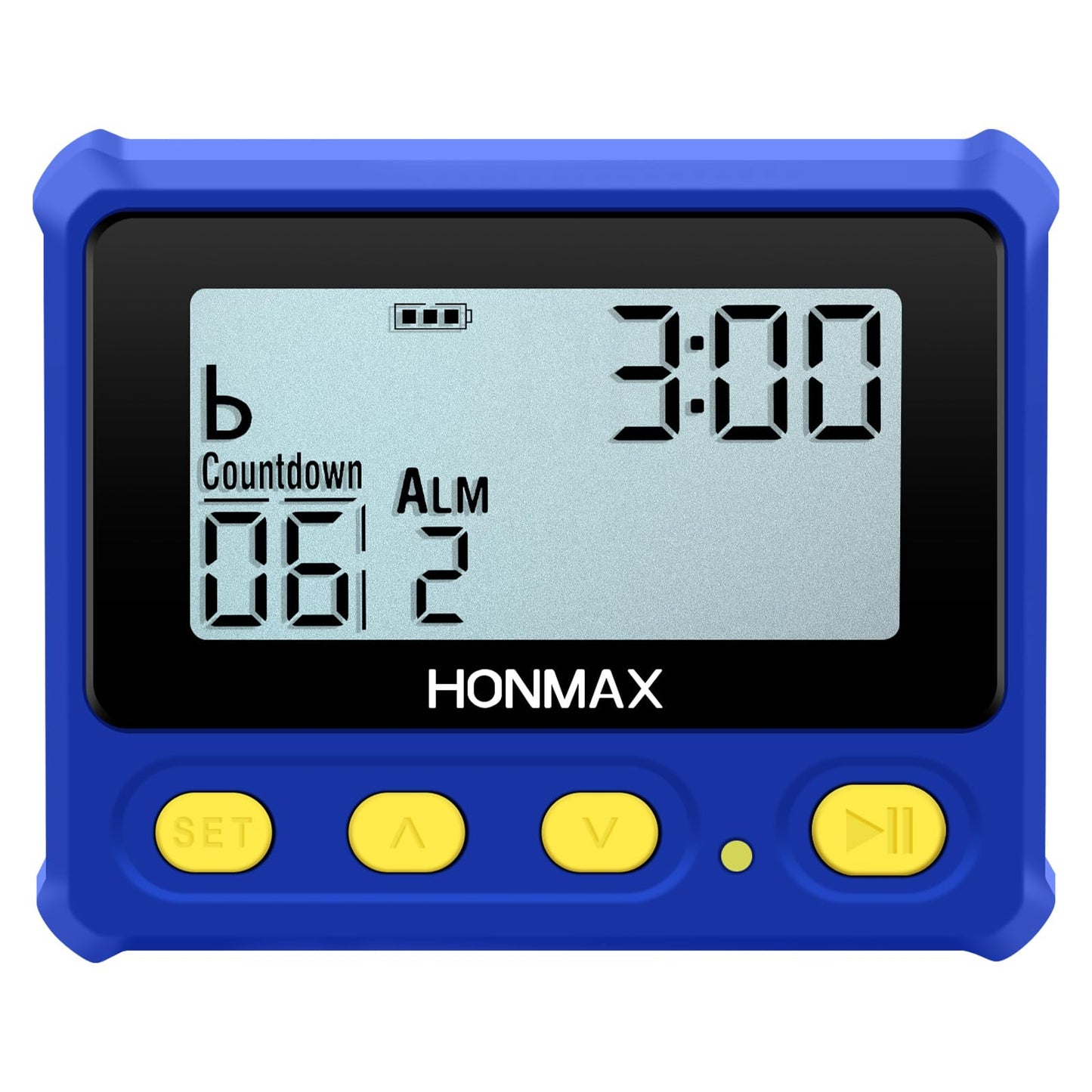 HONMAX 8200 Interval Timer and Stopwatch, Backlight, USB-C Charged, Clock