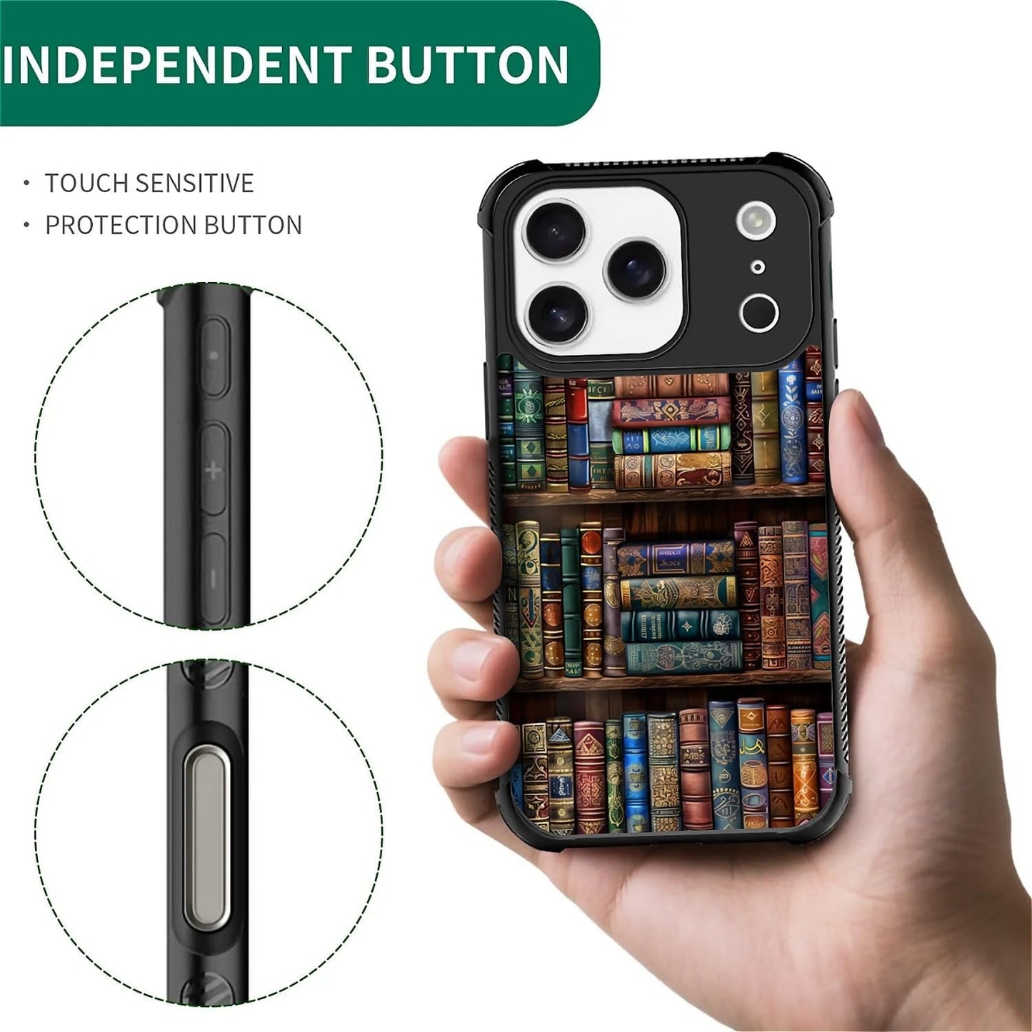 CARLOCA 17 for iPhone Pro Compatible with Magsafe Case Design for Girl Boy Shockproof Magnetic Charge Hard PC Back Case