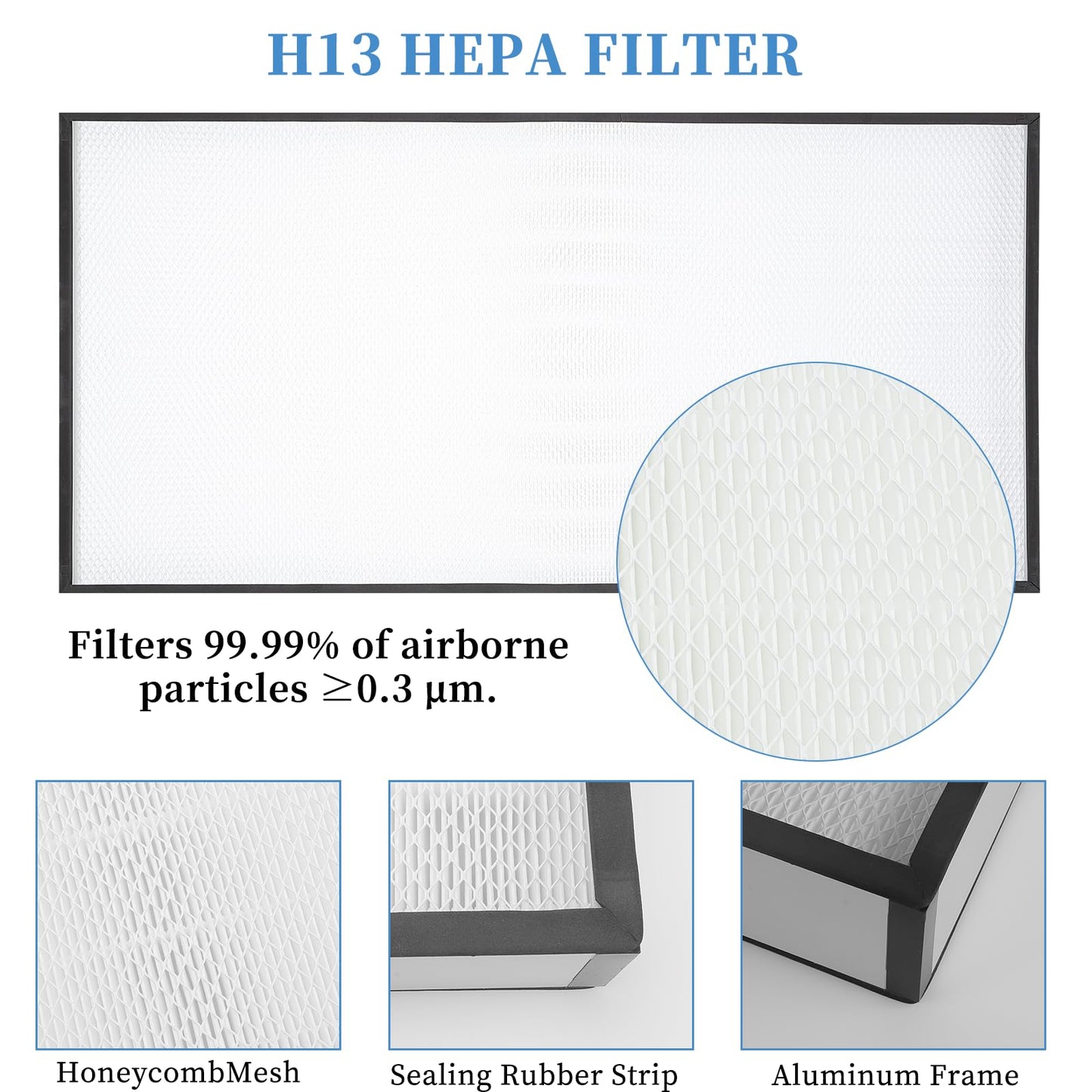 Vertical Laminar Flow-Hood Fan-Filter-Unit Yzzwer - FFU HEPA Filters for Class 100/ISO 5 Cleanliness in Clean Mycology and Mushroom Room 47.2" x 23.6" x 29" Working Area 110V