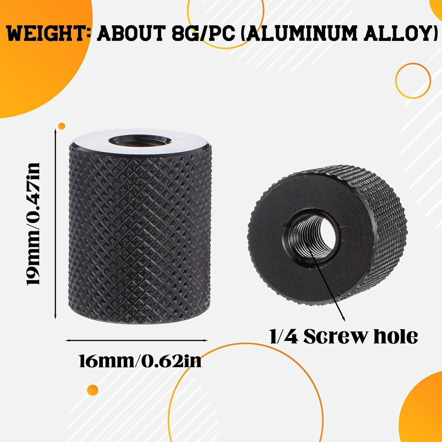 Xelsluthe 1/4" 1/4", 3pcs 1/ 4 1/ 4inch Camera Screw Converter to " Female Double Threaded Hole Adapter Female