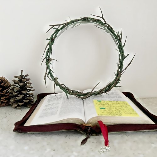 Jesus Crown of Thorns - Decay-Resistant Religious Symbol for Church Events & Home Decor | Lifesize 8 Inch