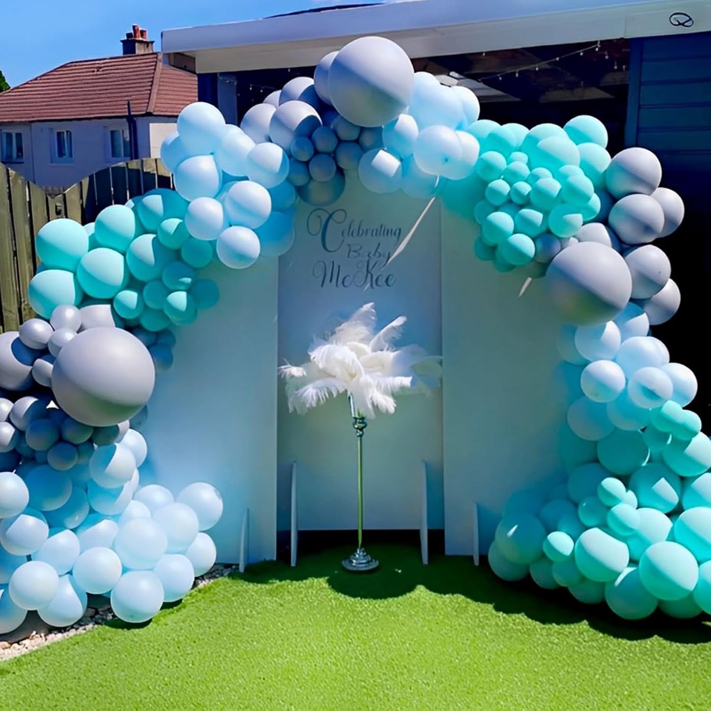 Voircoloria 12-Inch Teal Balloons - 110 Pack of Turquoise Latex for Graduation, Weddings & Parties