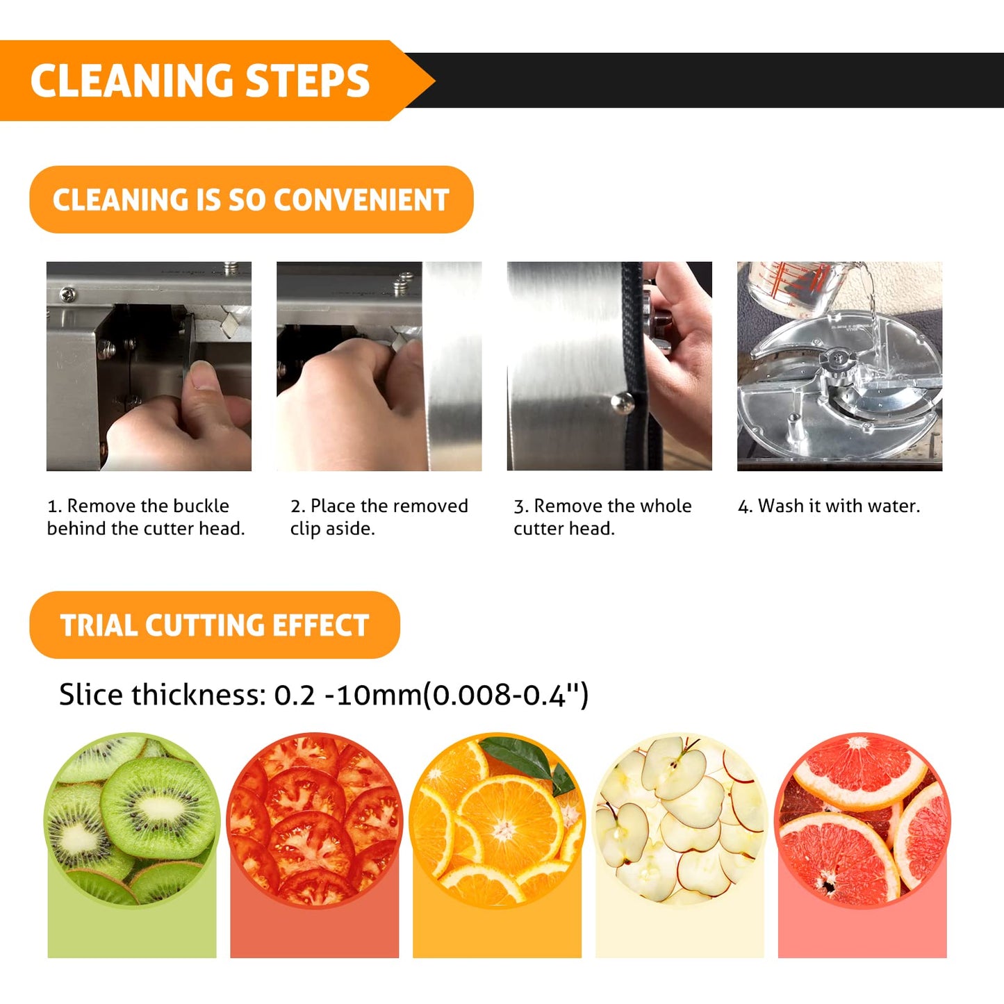 WICHEMI Electric Vegetable Slicer Commercial Fruit Slicing Machine Potato Slicer Electric Cabbage Shredder Machine 2 IN 1 Manual Electric Vegetable Cutter Stainless Steel Food Slicer