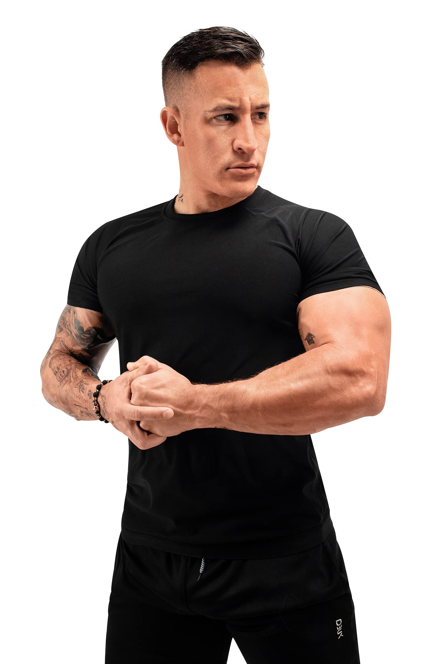 FUXERT Sauna Shirt for Men Sweat Sauna Suit for Gym Exercise Compression Shirt Workout Shapewear (SOBK XL)