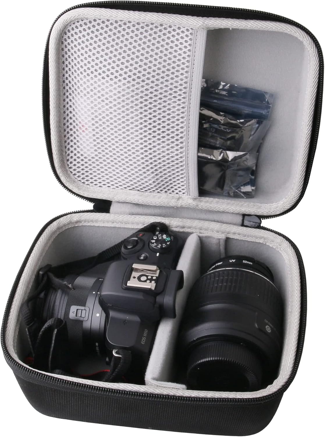 R100/EOS R50 Hard EVA Carrying Case Compatible with Canon EOS Mirrorless Vlogging Camera Kit case