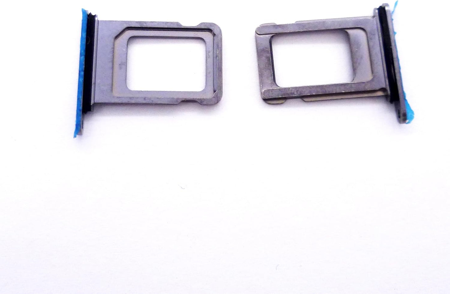 2X 13 13 Single Sim Card Holder Slot SimCard Tray Replacement Compatible with iPhone Pro / Pro Max (Blue)