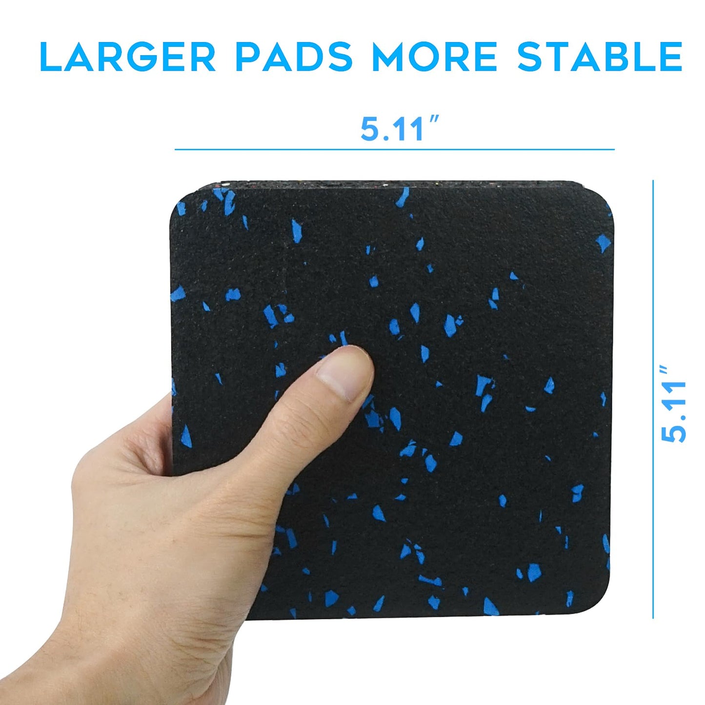 Luwint 1 Inch Thick Treadmill Mat, 8 Pads