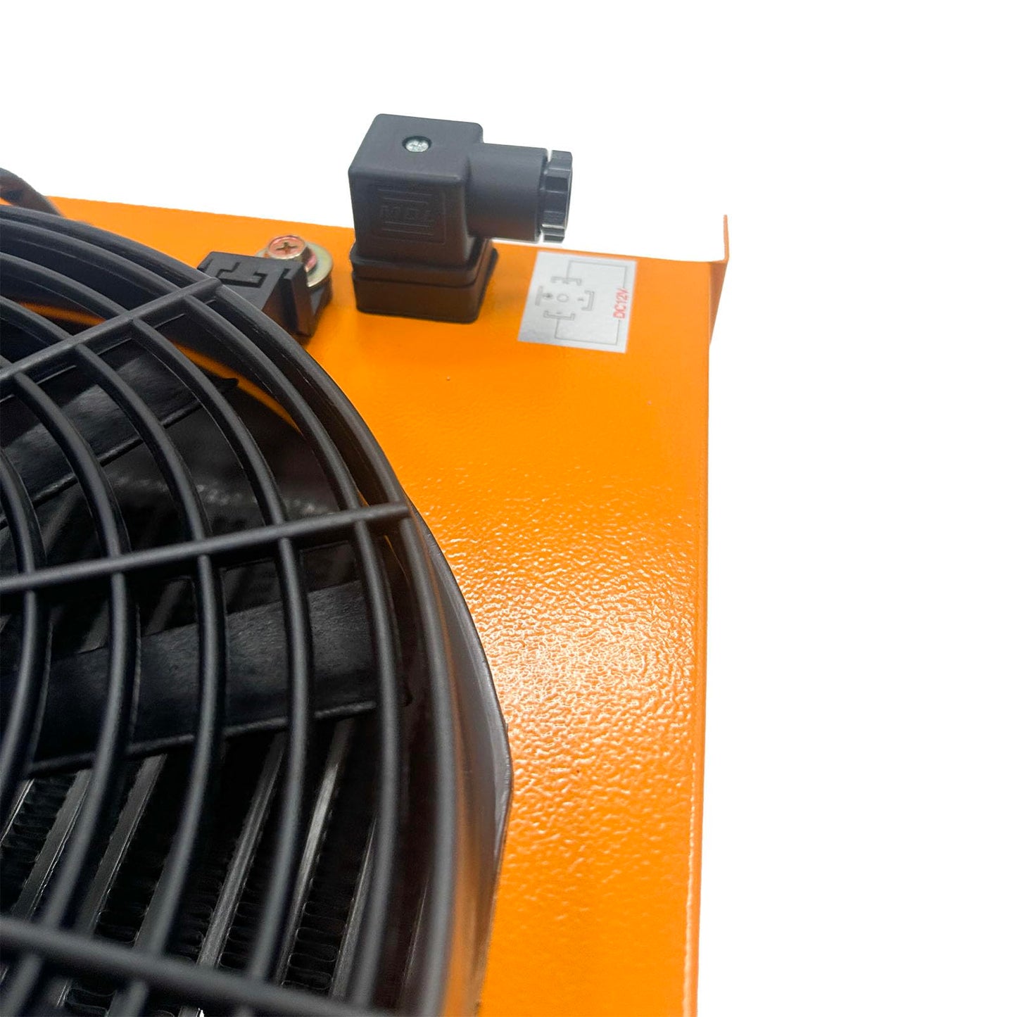 AH1012T-CA 12VDC Industrial Hydraulic Oil Cooler 120W 100L/Min Flow Fan Radiator, Low Noise and Power Usage, for Engineering Machinery Replace # AH1012T