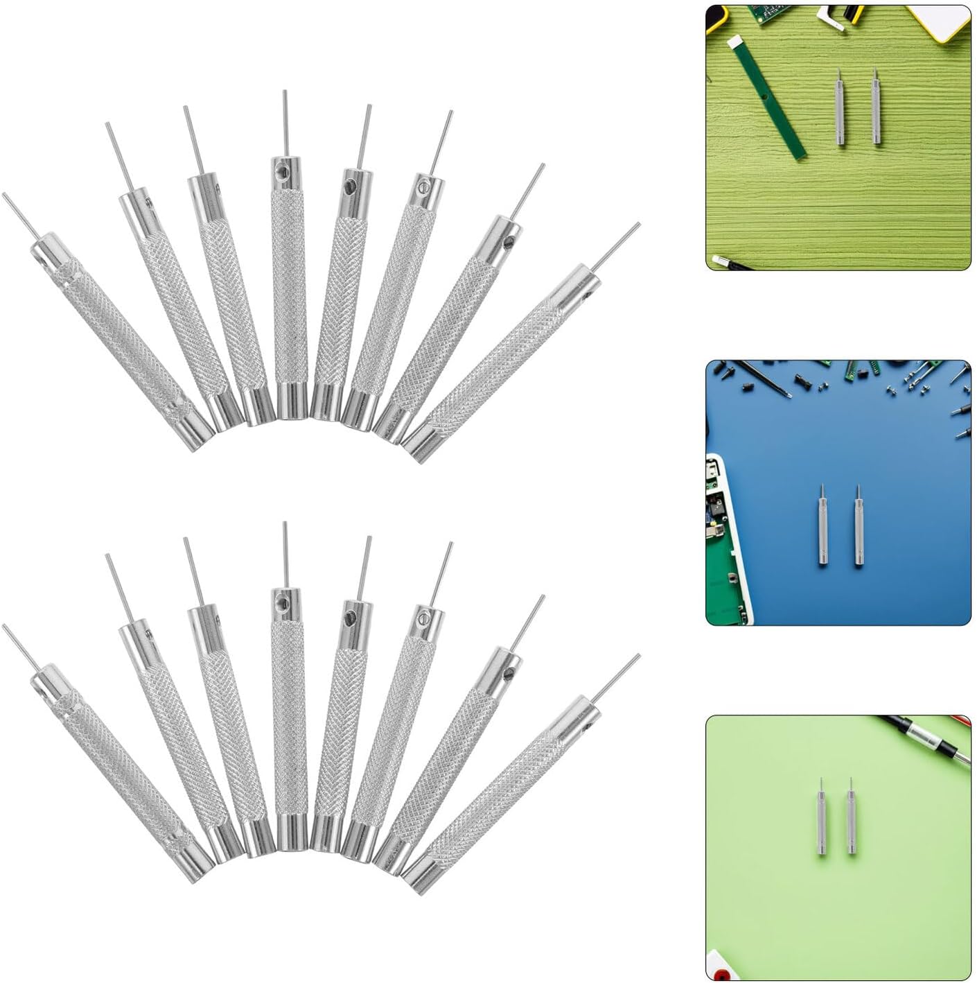 20pcs Set PRETYZOOM Sim Card Removal Tool and Ejector Pins for Mobile Phones, Precision Metal Needle Sim Tray