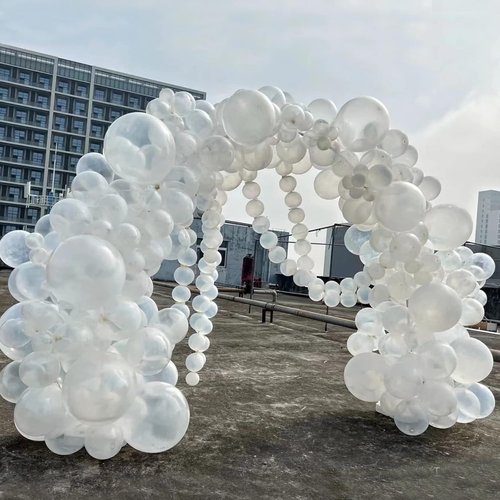KAWKALSH Clear 5-Inch Balloons - 200 Mini Latex Balloons for Party, Birthday & Baby Shower Decor