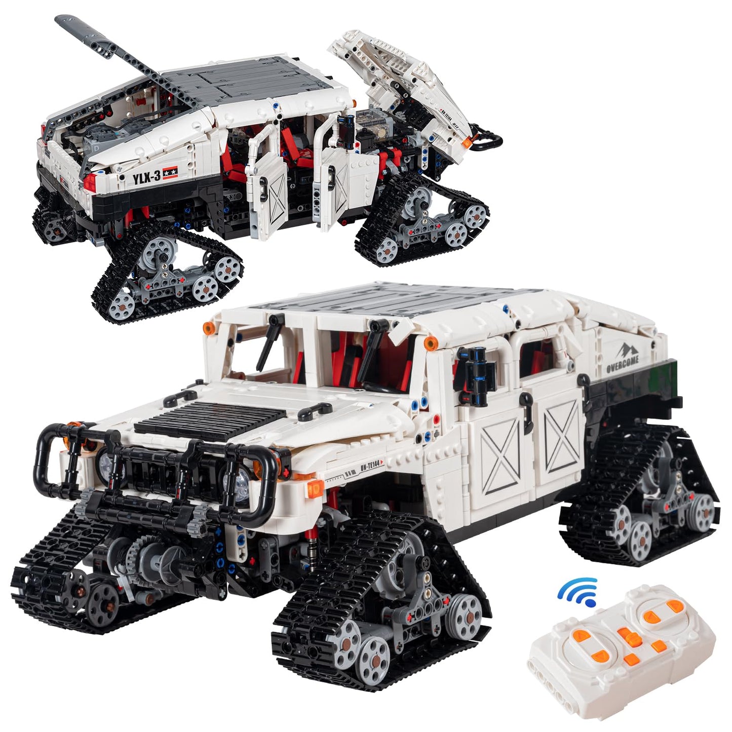 UNCLE BRICK Technic Off-Road Remote Control Car Building Blocks,1:8 MOC Remote Control Car Building Blocks,with Technic Motorize Set for Boys Age 8-12 Gift(3088pcs)