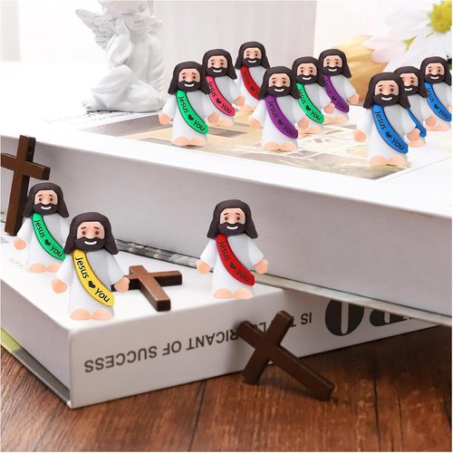 Little Jesus Figures - 40PCS Mini Religious Party Favors for Easter & Sunday School