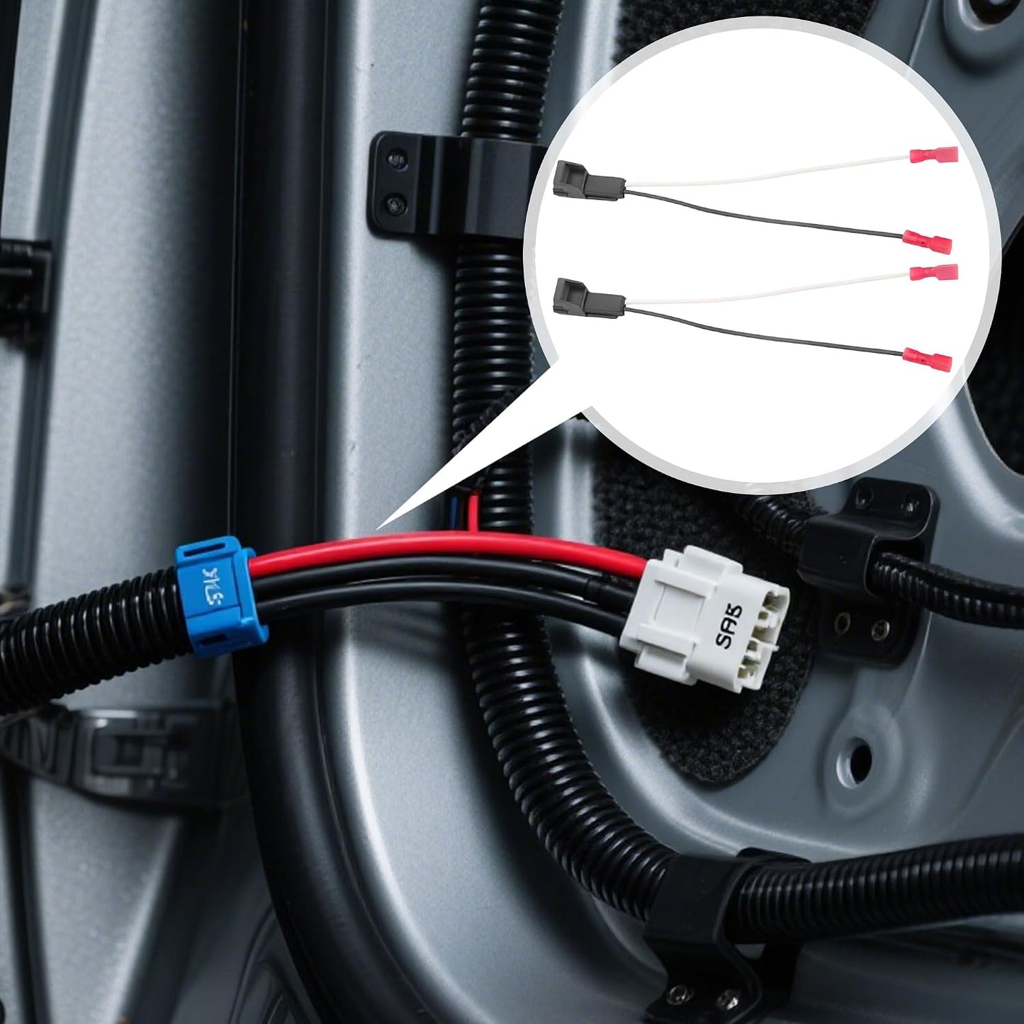 BlinkAutor 2 72-4568 1995-2009, 1995-2006, 1988-1999 Pcs Speaker Wiring Harness Adapter Front Rear Speaker Harness