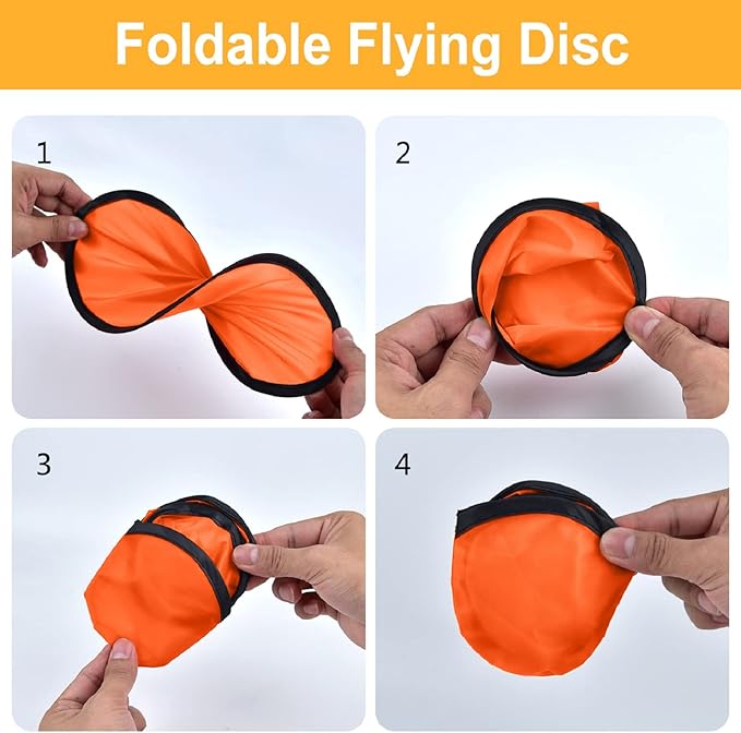 Mototo 30 Pieces Foldable Flying Disc Fans with Bag Folding Pocket Toy Set for Kids Fun Birthday Party Favors Summer Outdoor Activity Game Halloween Christmas, 6 Colors (Colorful 2)