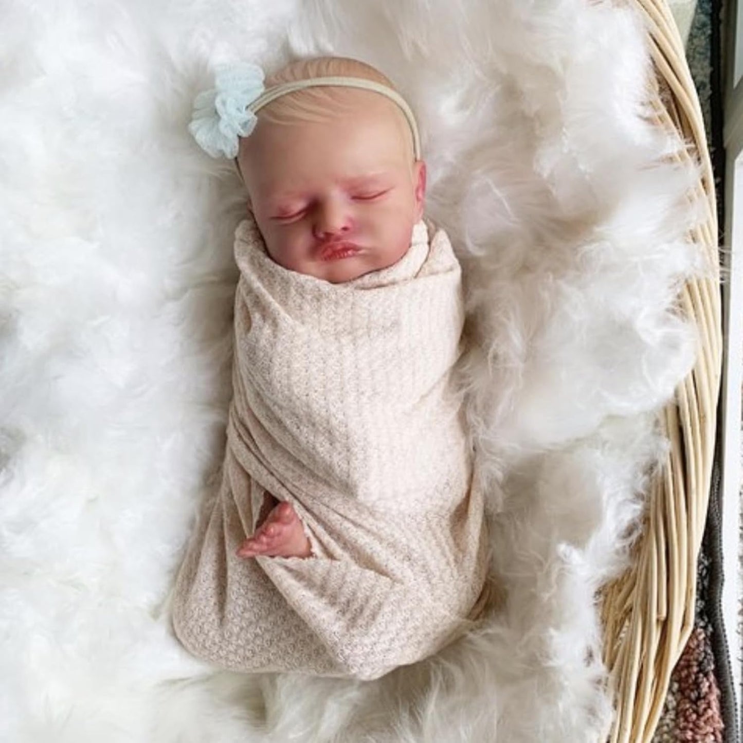 ForBaysy Newborn Photography Props for Baby Boys and Girls Newborn Wraps for Infant Baby Photoshoot Waffle Texture Knit