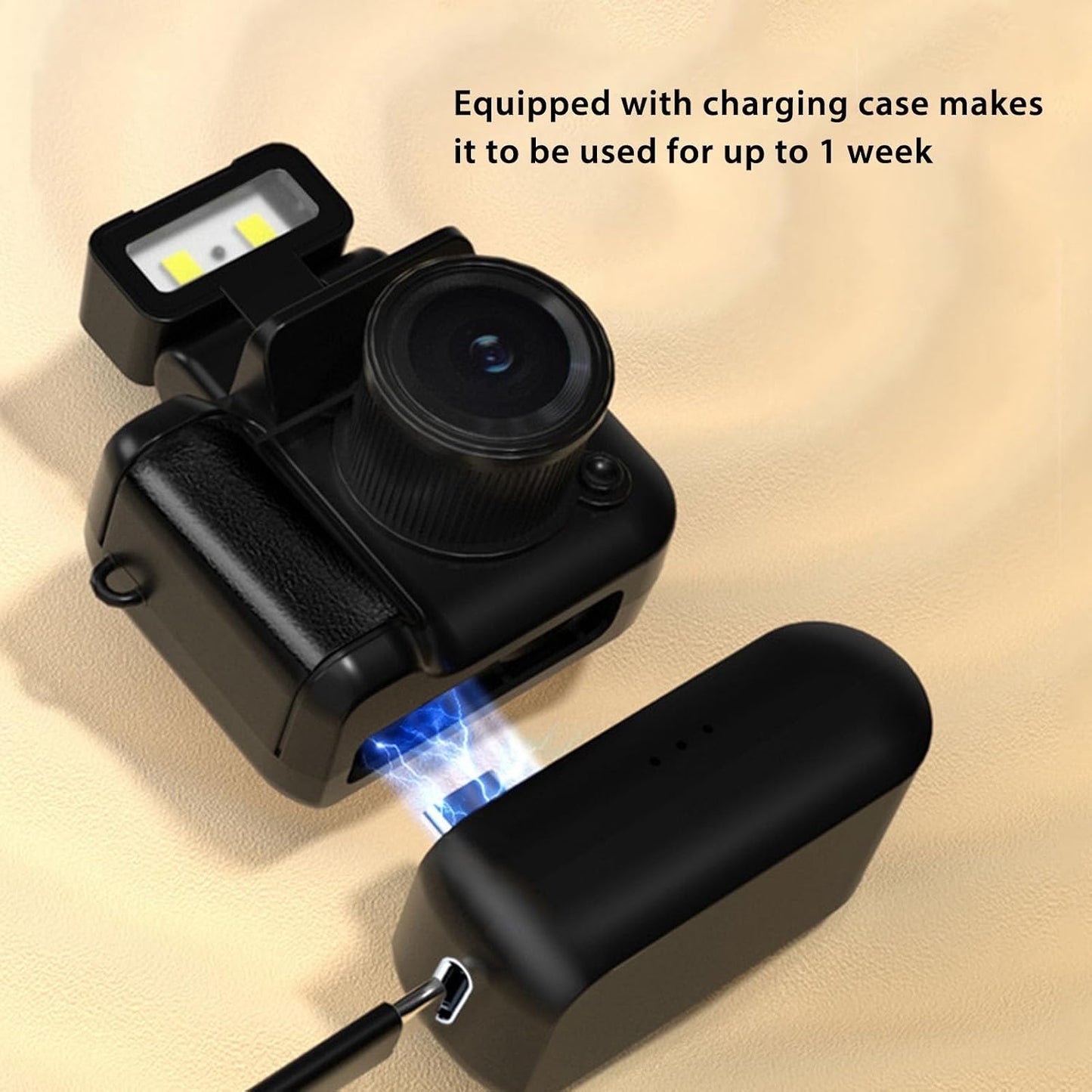 Dpofirs 1080P 1.44in 180mAh Small DV Camera, HD Thumb Camera with Color Screen, Video Recorder with Battery