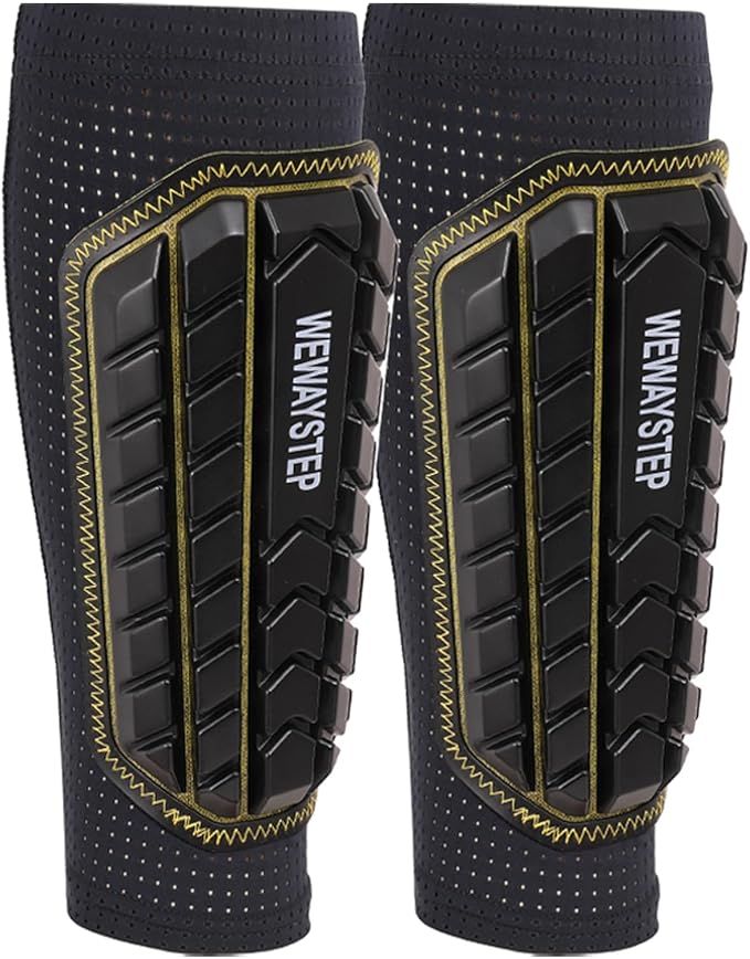 Shin Guards Soccer Kids Youth, Adult Shin Guards with Honeycomb Padding，Breathable & Anti-Slip Calf Compression Sleeves