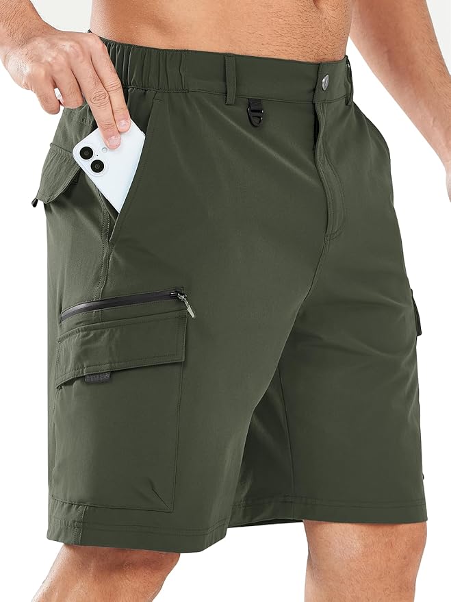 NORTHYARD Men's Cargo Hiking Shorts 9" Lightweight Outdoor Tactical Work Camping Sport Golf Casual Travel Fishing Multipocket