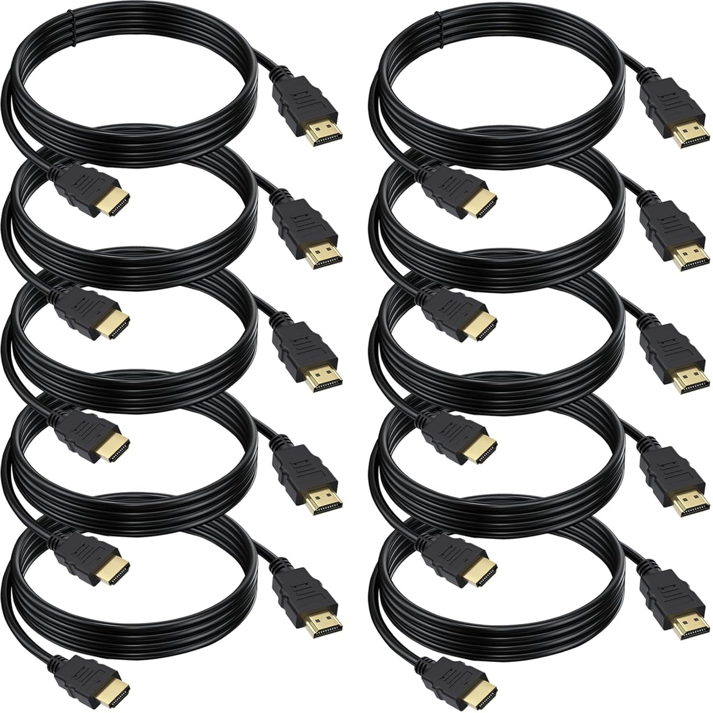 Vorothin 6 10-Pack, 4K 6FT, 2.0 CL3 4K, 1080P@144Hz,ARC CL3 PS5, PS4, HDMI Cable FT HDMI Computer Cable Shielded HDMI