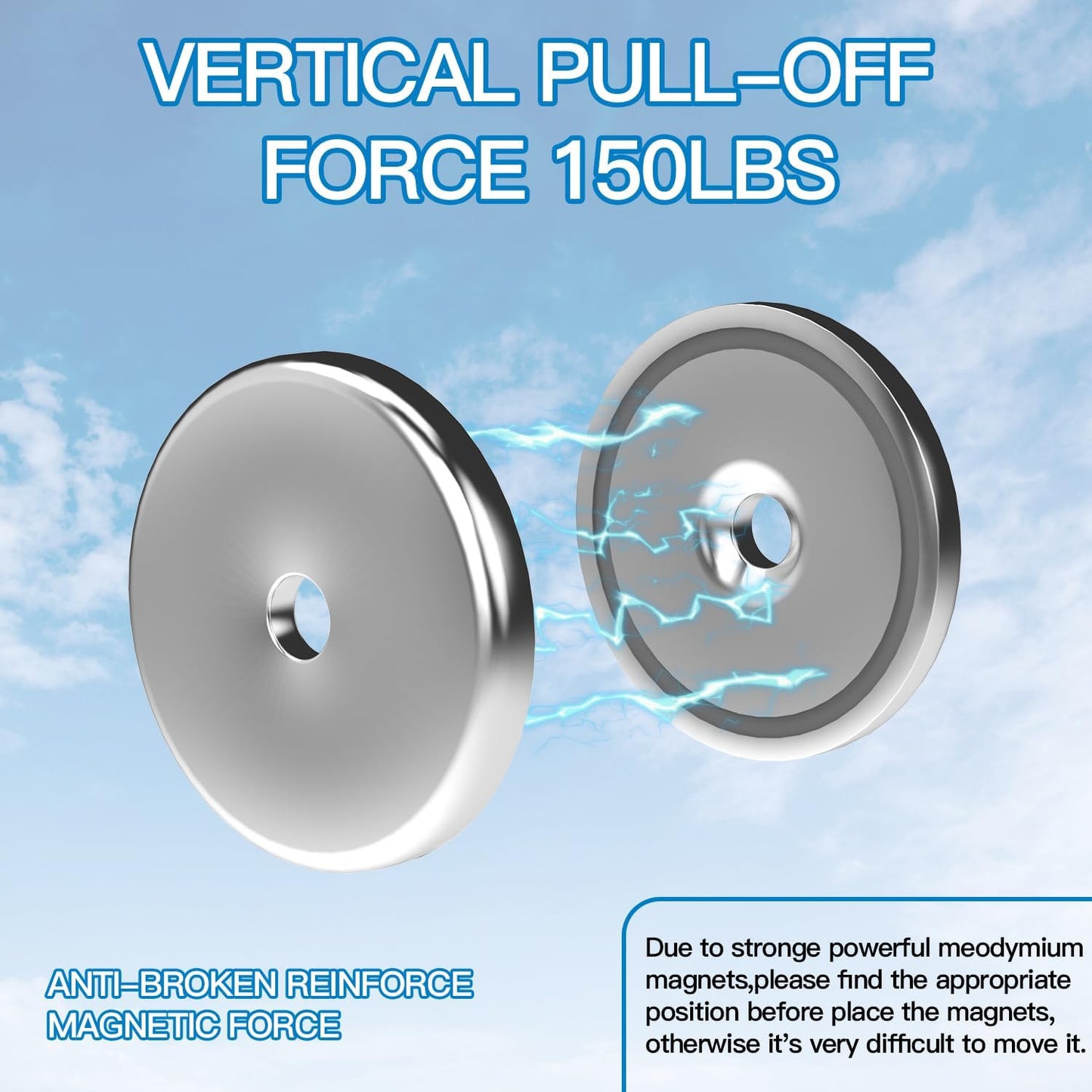 SULOVA 600 V2(Gen2) 150 pounds Magnetic roof Mount for starlink,Strong Neodyminum Round Magnet mounting kit
