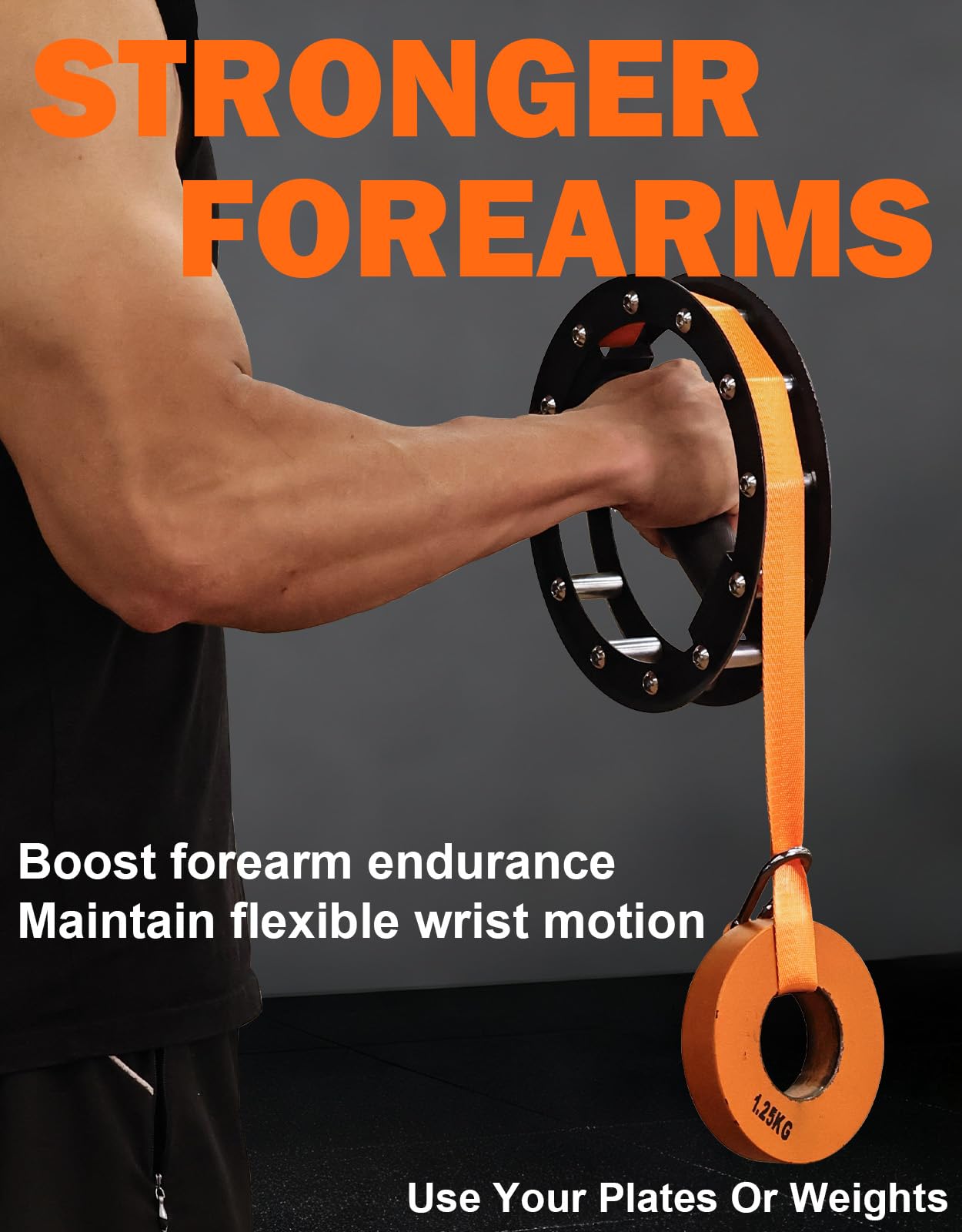 Fitarc Wrist Rotation Exerciser,Forearm Strengthener Trainer,Forearm Bar for Pronation/Supination,Arm Wrestling Training,Pronator Muscle Rrainer Forearm Developer - Patent Pending