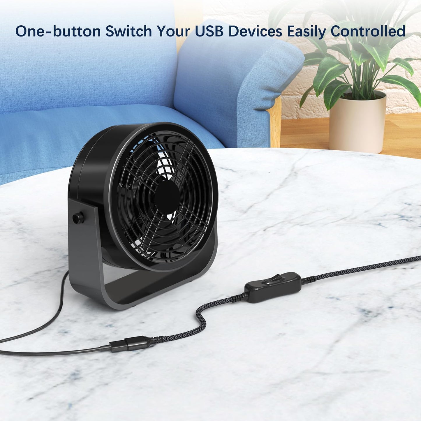 3.3FT/1M,Inline Itramax USB On Off Switch Cable,USB Extension Cable Support Data and Power Power Switch,Male to Female