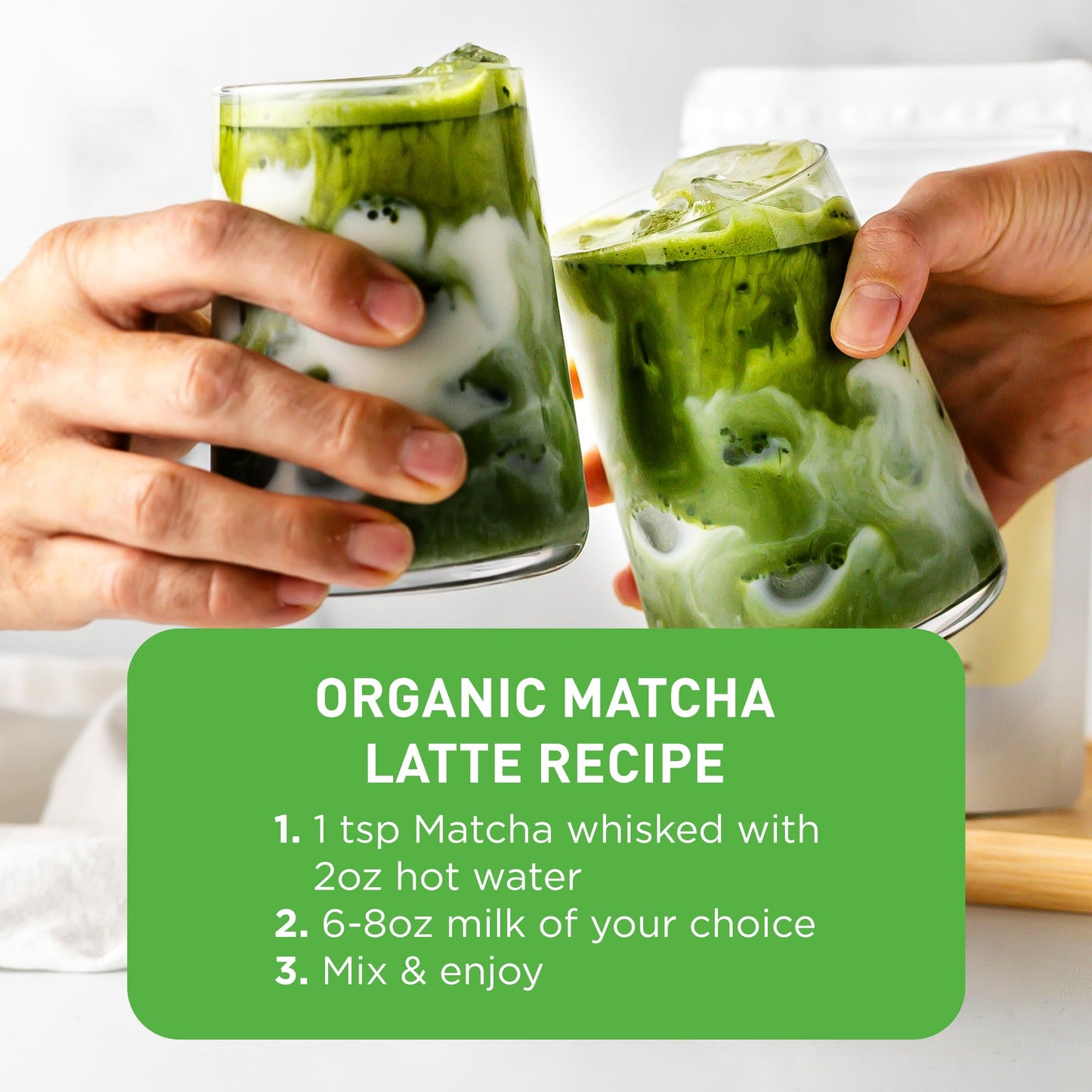 Aiya Certified USDA Organic Culinary Grade Matcha Green Tea Powder - Ideal for Baking, Lattes, Smoothies - Gluten-Free & Non-GMO - 100g Bag (3.52 oz)