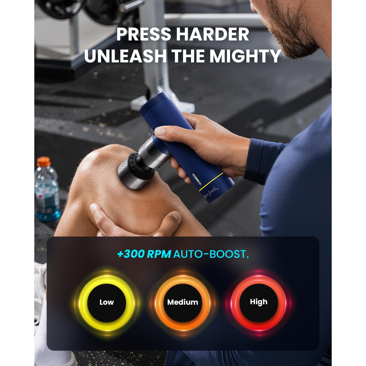 BOB AND BRAD A7 Pro Massage Gun with Heat & Cold Therapy for Back Pain & Recovery - 11mm Deep Tissue, Portable Quiet Handheld Gun, FSA-HSA Eligible with Case