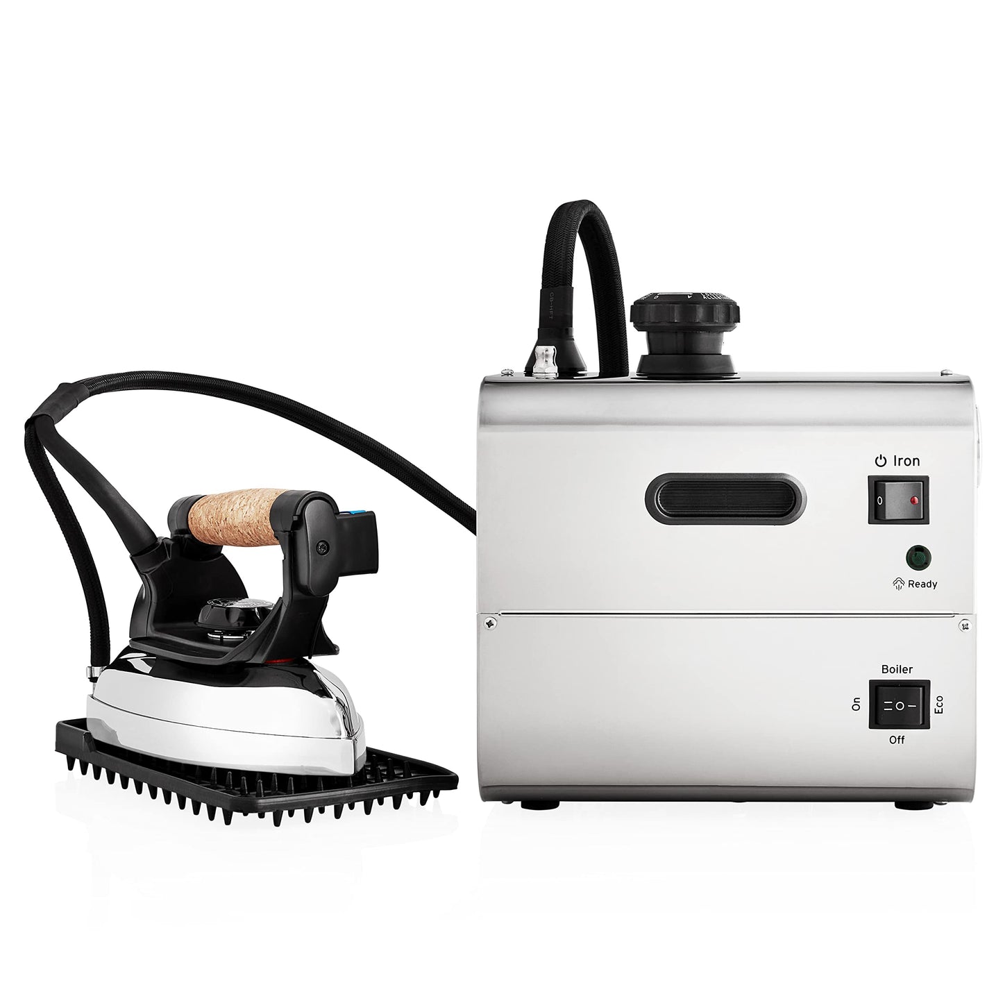 Reliable 4100IS Professional Steam Iron Station with Eco Mode, 120V, 4 Safety System, 2.2L Boiler Stainless Steel Boiler, 2.2M Steam Hose Made with Aluminum Soleplate Iron, Made in Italy