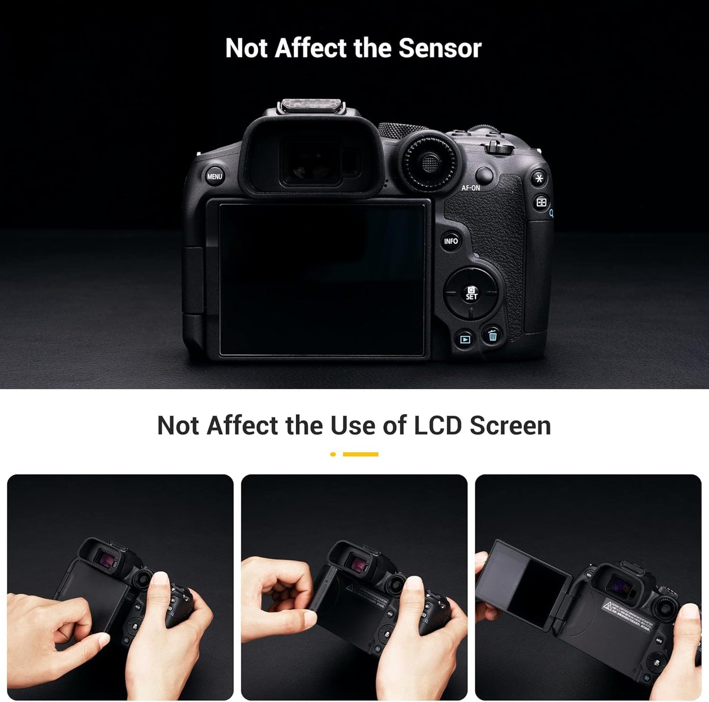 R7 R7 EOS Eye Cup Eyecup Eyepiece, Extended Long Soft Eyecup Eyepiece Viewfinder for Canon EOS Mirrorless Camera, Soft