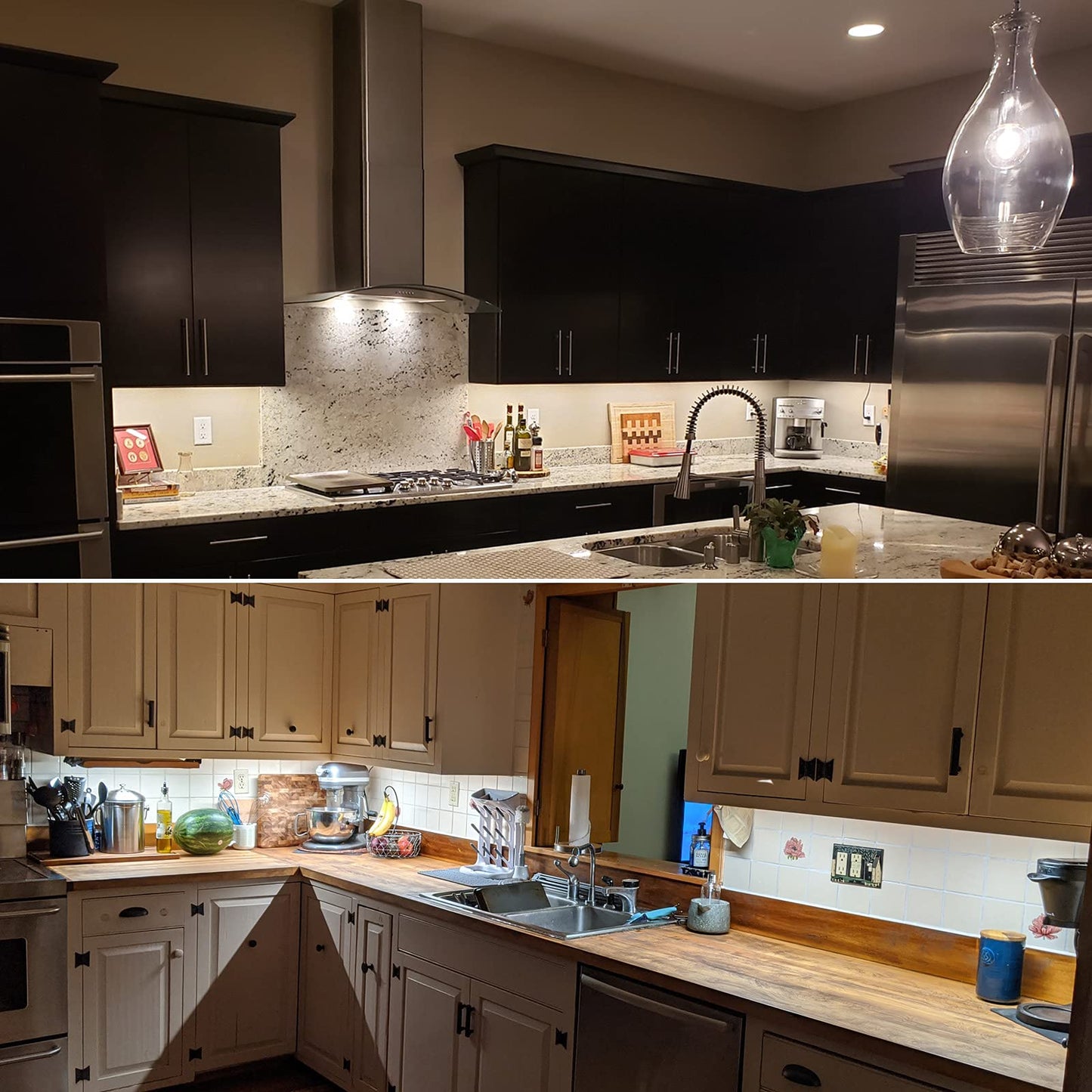 Litever Under Cabinet LED Lighting Kit Dimmable by AC Wall Dimmer. Plug in or Hardwired LED Driver. Super Bright Linkable Light Bar for Kitchen Cabinet Counter Shelf. 35W 2000 Lumen. Daylight 5000K