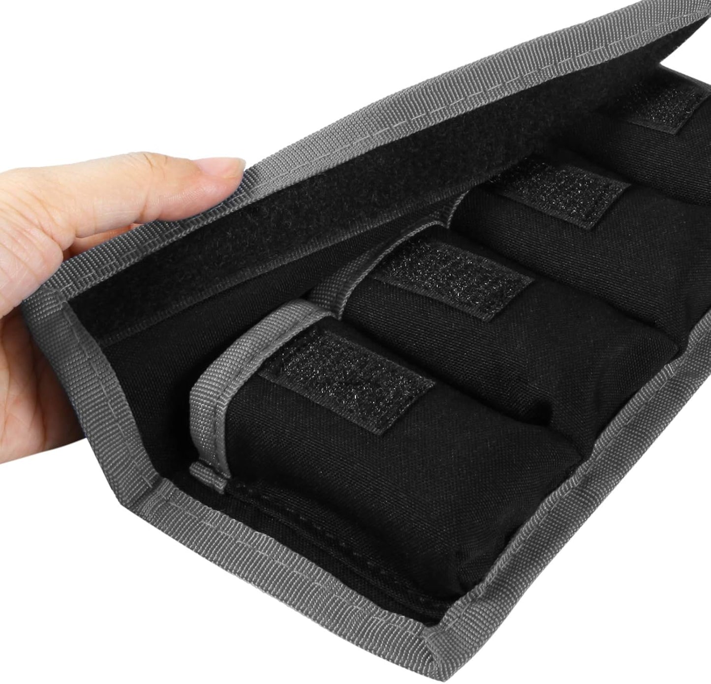 Meking (4 LP-E6 LP-E8 LP-E10 LP-E12, EN-EL14 EN-EL15, NP-FW50 NP-F550 NP-FM500H DSLR Battery Case Holder Storage Bag