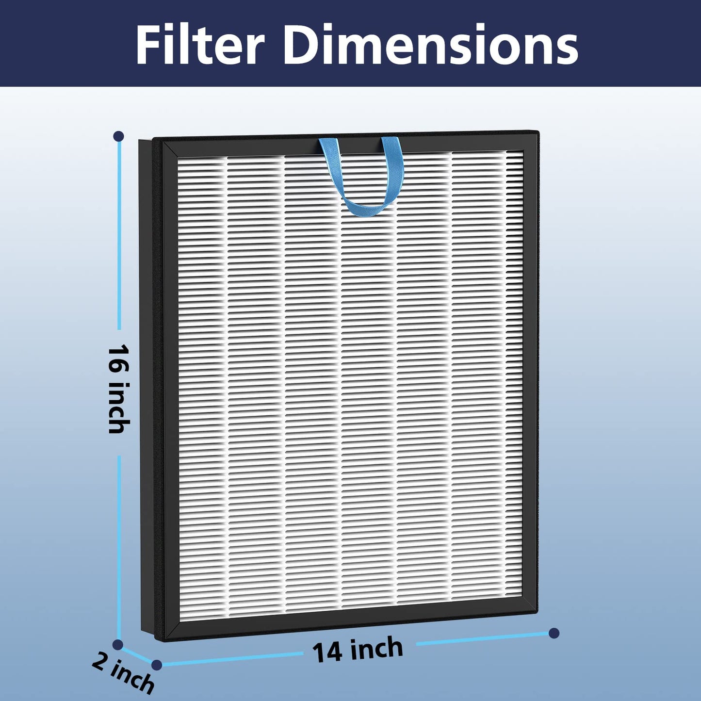 Vital 200S-P Replacement Filter Compatible with LEVOIT Vital 200S and Vital 200S-P Air Purifier, Vital 200S Filter for Home Large Room, Vital 200S-RF, 2 Pack, White