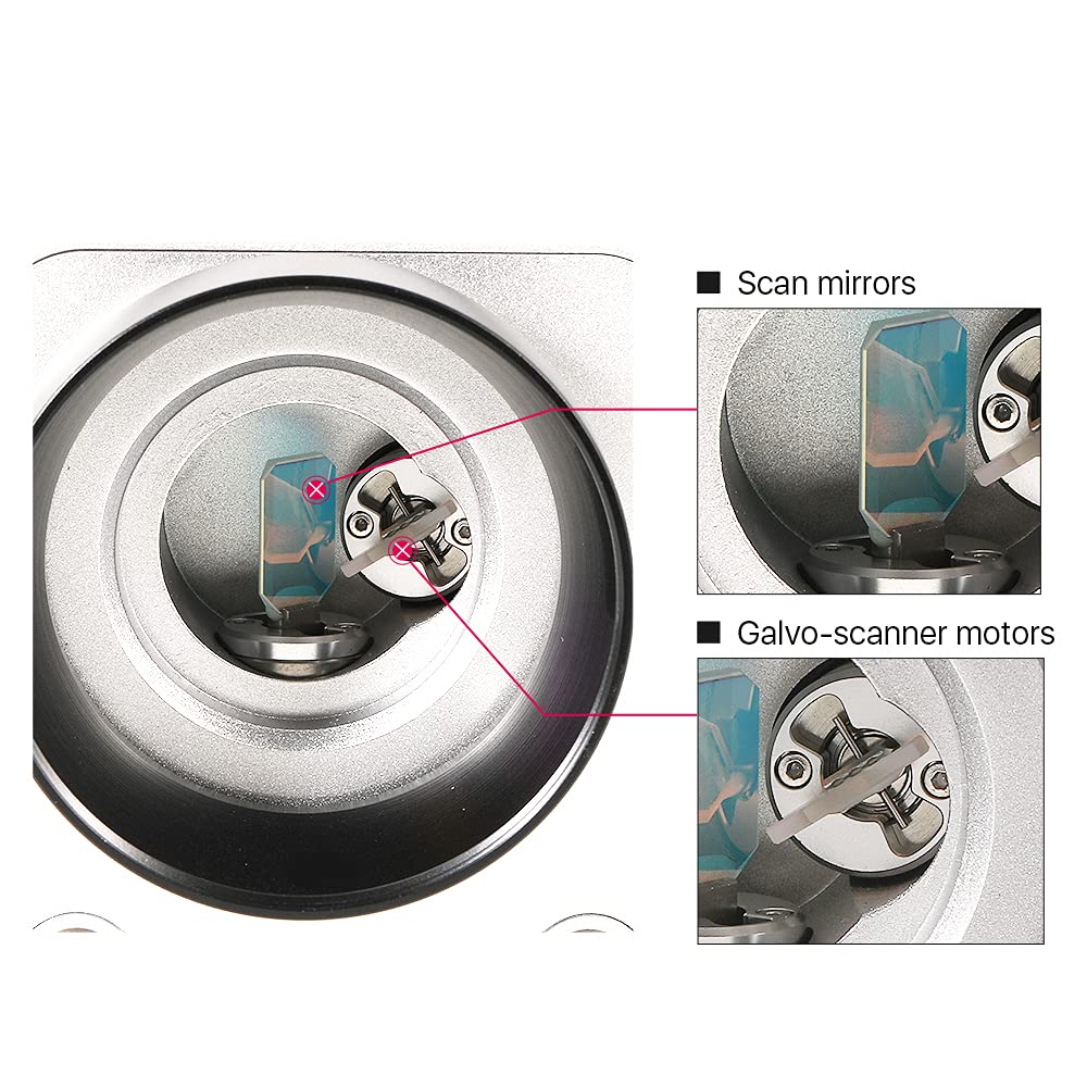 Cloudray Fiber Galvo Scanner Light Focusing Marking Speed 2000mm/S For Fiber 1064nm Marking Machine