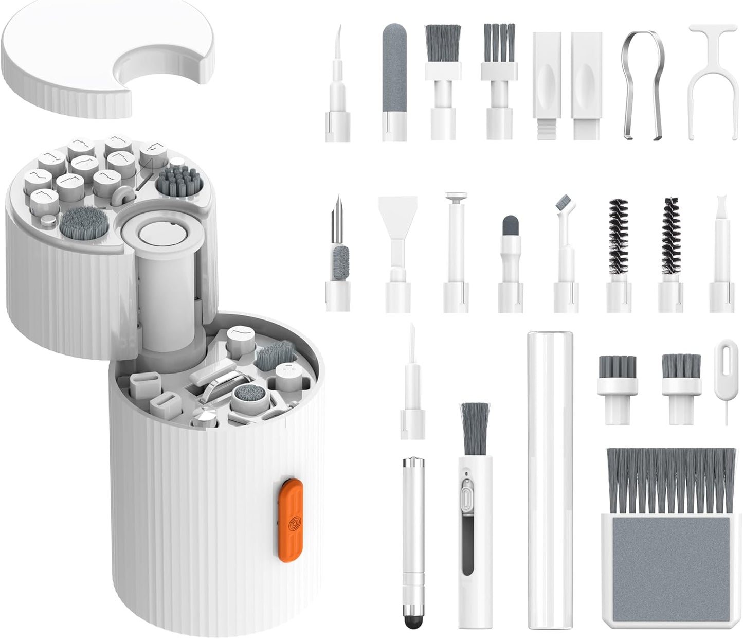 Ryaacphi Multi-Functional Electronics Cleaning Kit, Charging Port Cleaner, for Mobile Phones, Headphones, Computer