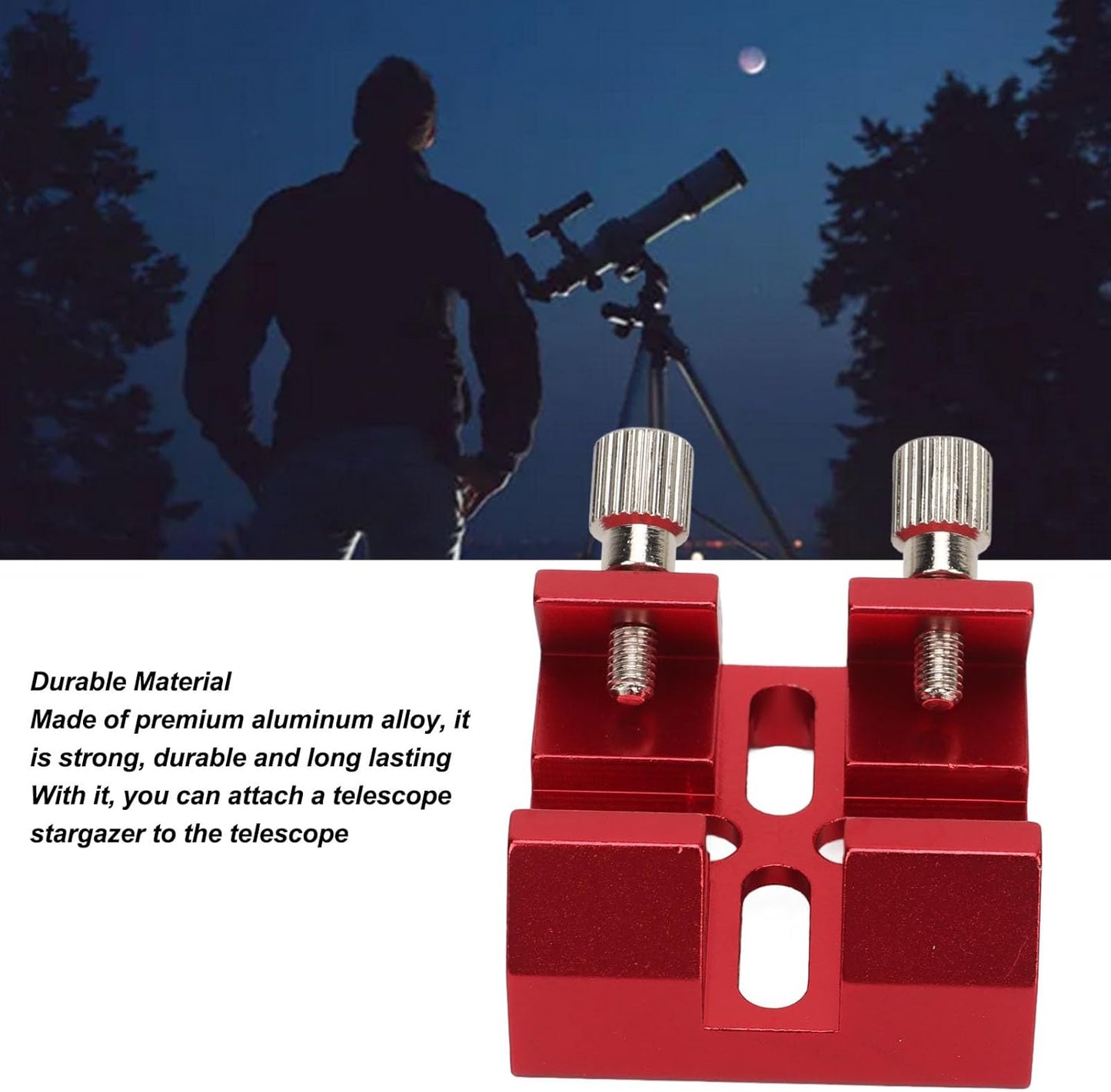 ASHATA C8 C8HD C925 C11HD, 80ED 102ED 130APO 100ED, Universal Dovetail Base for Finder Scope, Telescope Finderscope