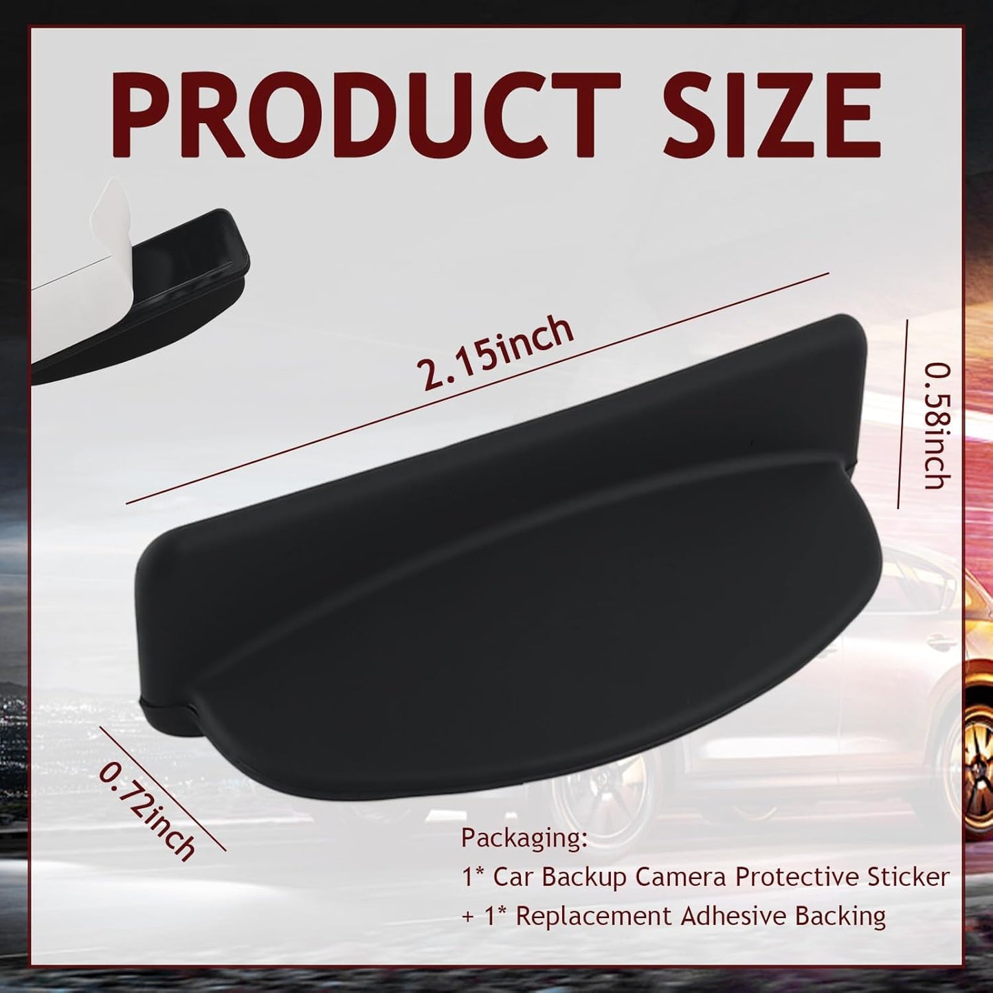 KIFIDAN 2026 New Backup Camera Rain Shield,Silicone Reverse Camera for Car Rain Guard with Extended Design,Waterproof