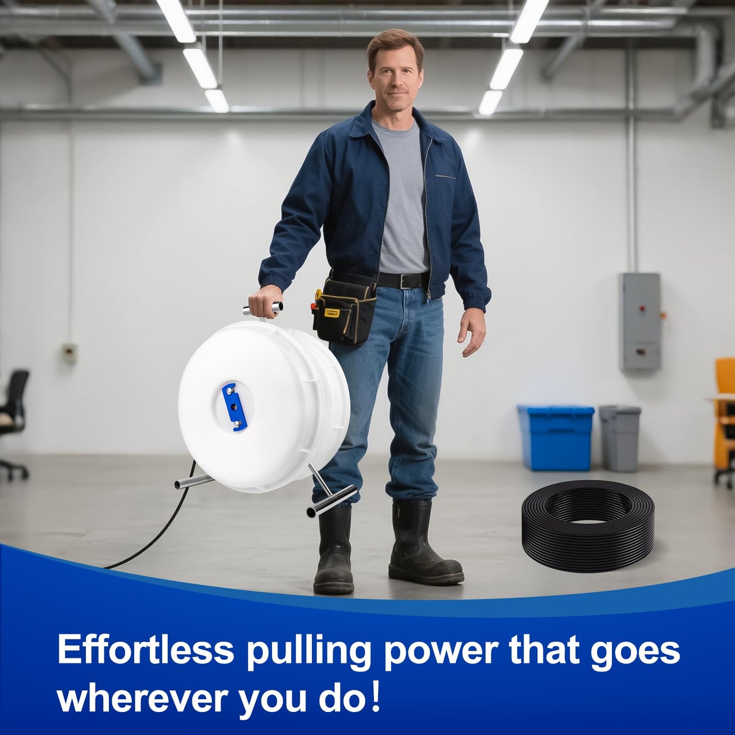 415D Wire Dispenser Wheel, 2 Reel Wire Dispenser Kit Cable dispenser Wheel for 250 Foot Rolls of 14/2, 14/3, 14/4, 12/2, 12/3 and 10/2