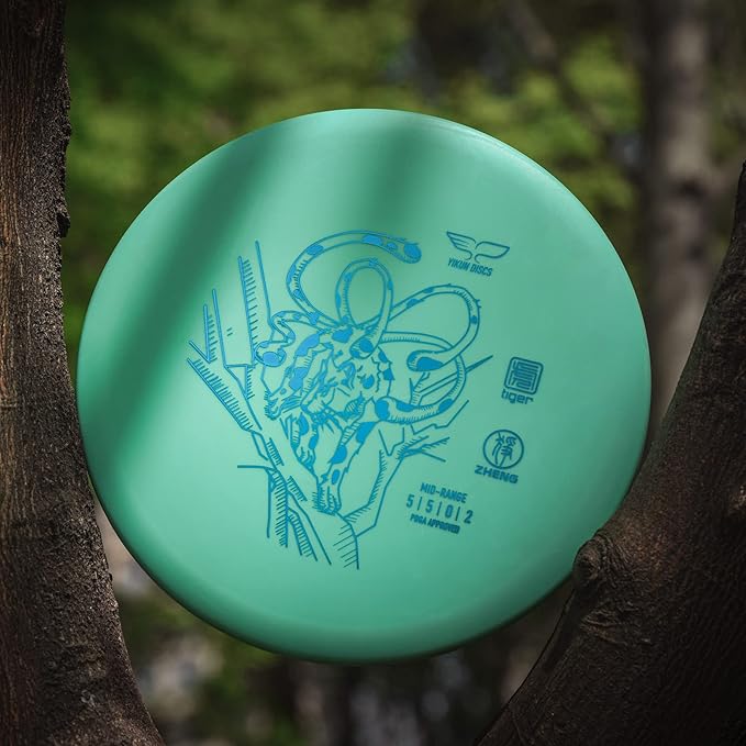 Yikun Stable Midrange Disc Golf Disc - 165-176g Glow-in-The-Dark & Standard Options | Reliable Flight for Outdoor Sports & Games | PDGA Approved (Color May Vary)
