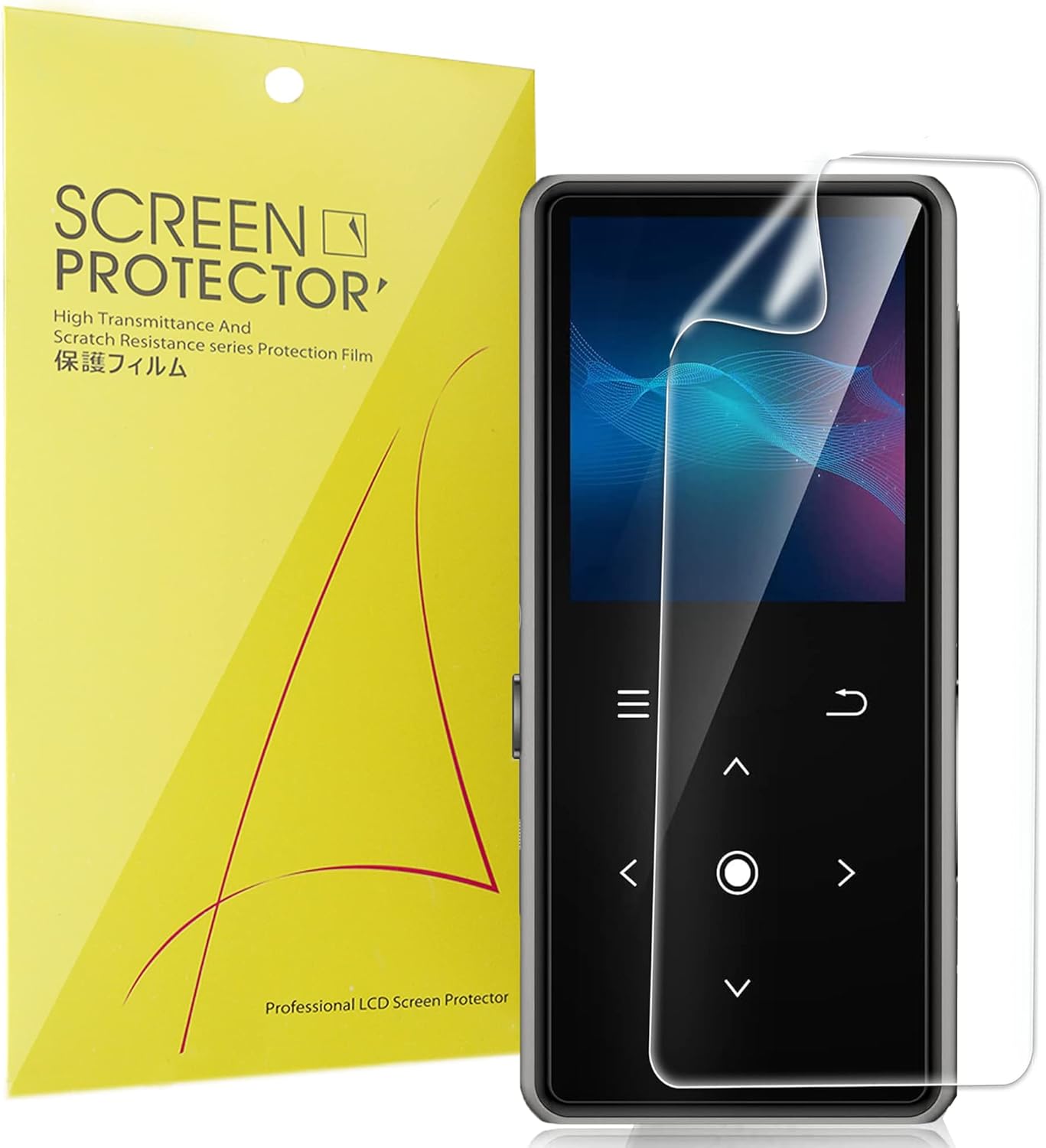 Lamshaw B27 MP3 [6 Pack] B27 1.8 inches MP3 (6 pack) Compatible for AiMoonsa Player Screen Protector, Full Coverage TPU