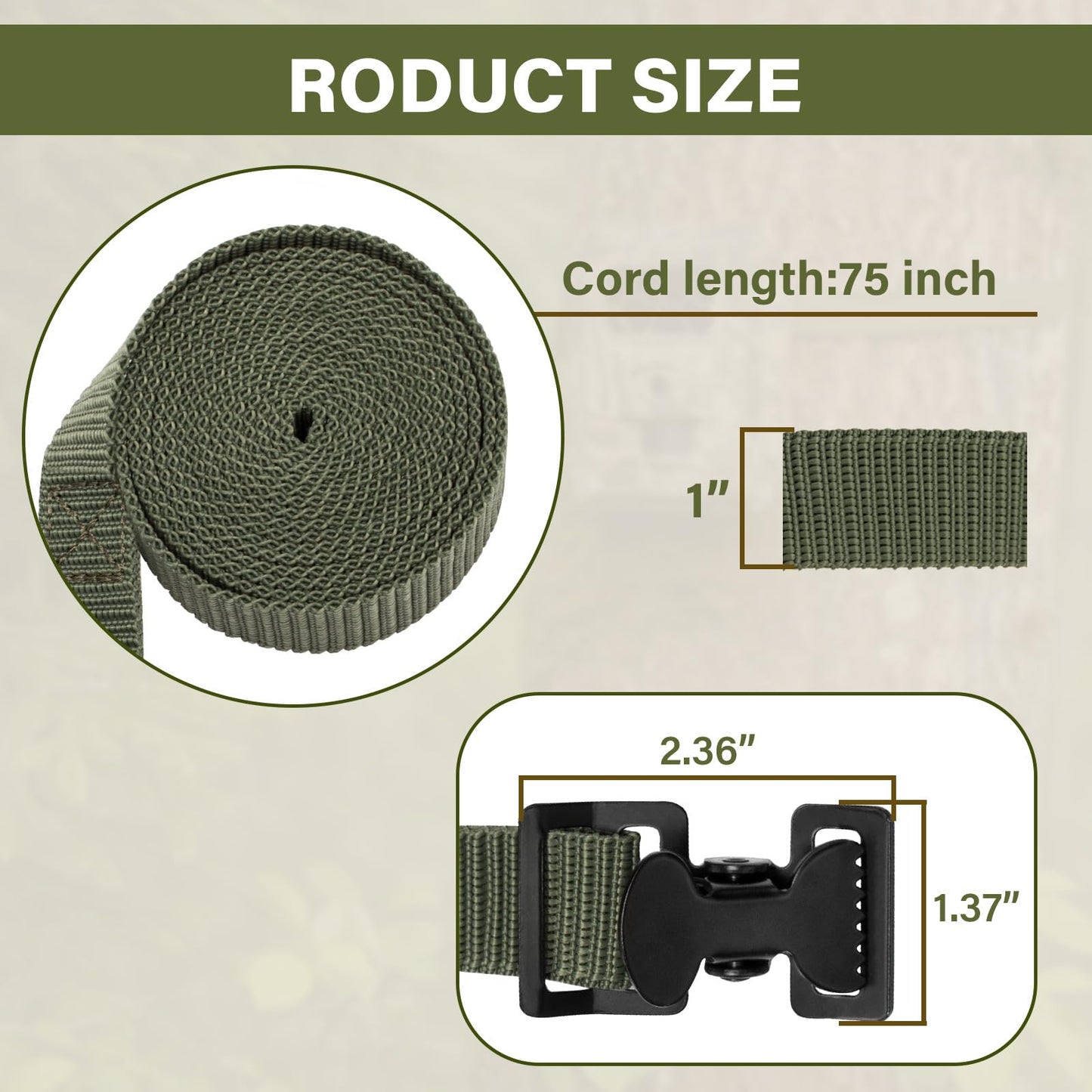 Trdzi Treestands Utility Straps for Summit Tree Stand, Pair of Climbing Stand Stabilizer Strap for Summit Openshot Climber, Viper Tree Stand