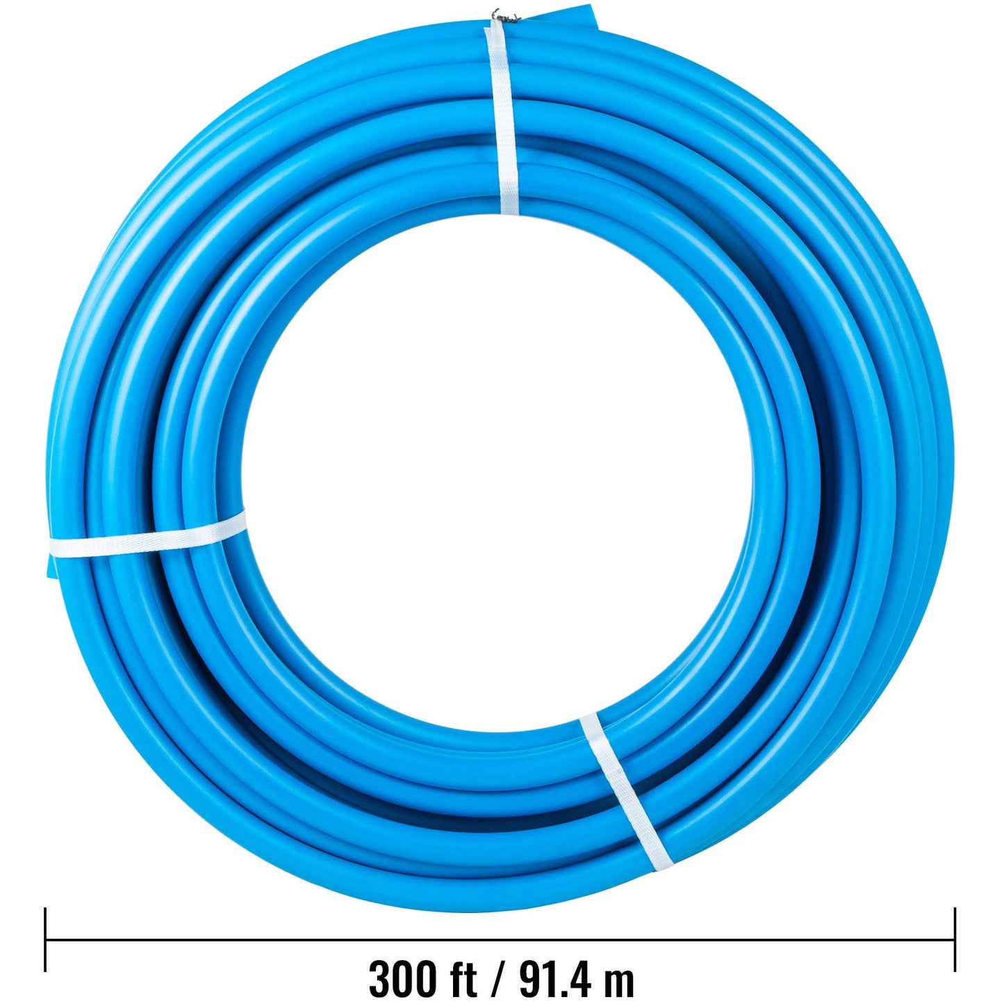 VEVOR PEX-B Pipe 1 Inch X 3 Feet,Non-Oxygen Barrier Flexible Pipe Tubing,Blue for Hydronic Radiant EVOH Floor Heating, Water Plumbing Applications with Cutter& Clamps