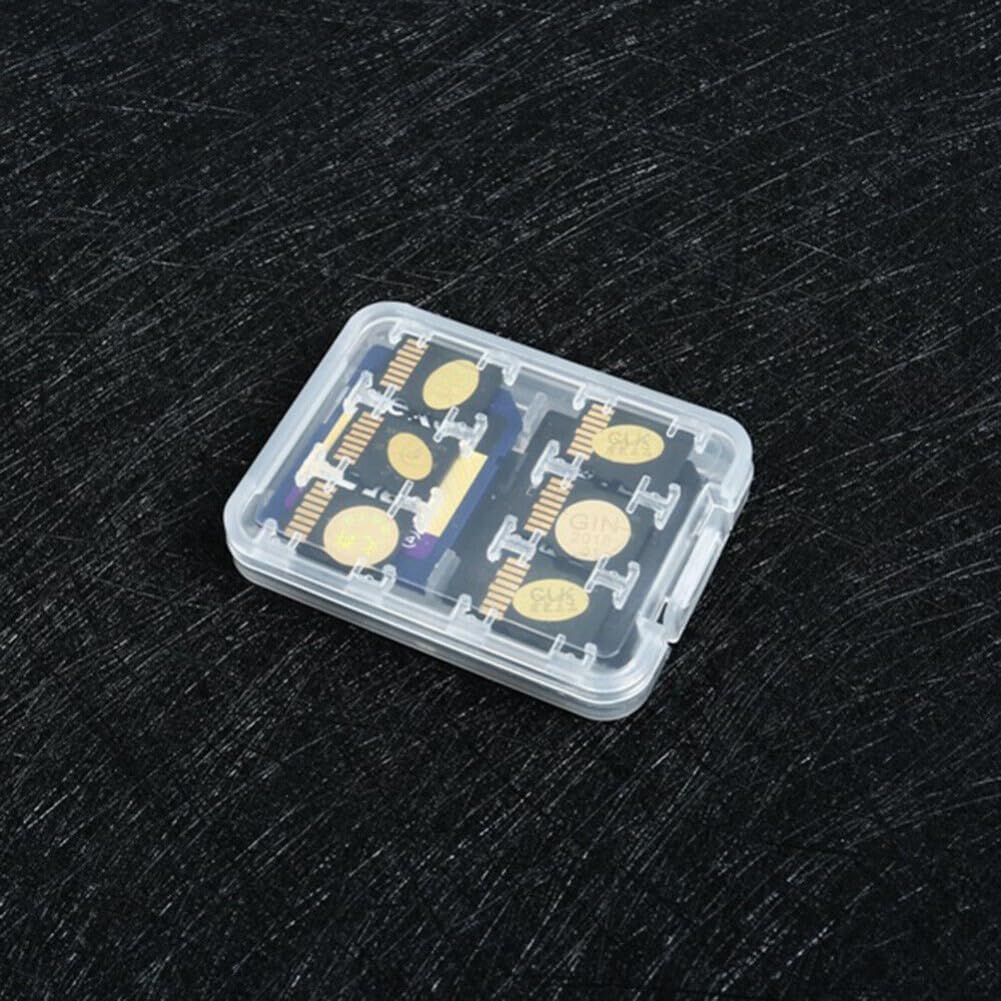 anso 8 (1 Slot Micro SD TF Memory Card Case Holder Waterproof Hard Protector Storage Box PC)