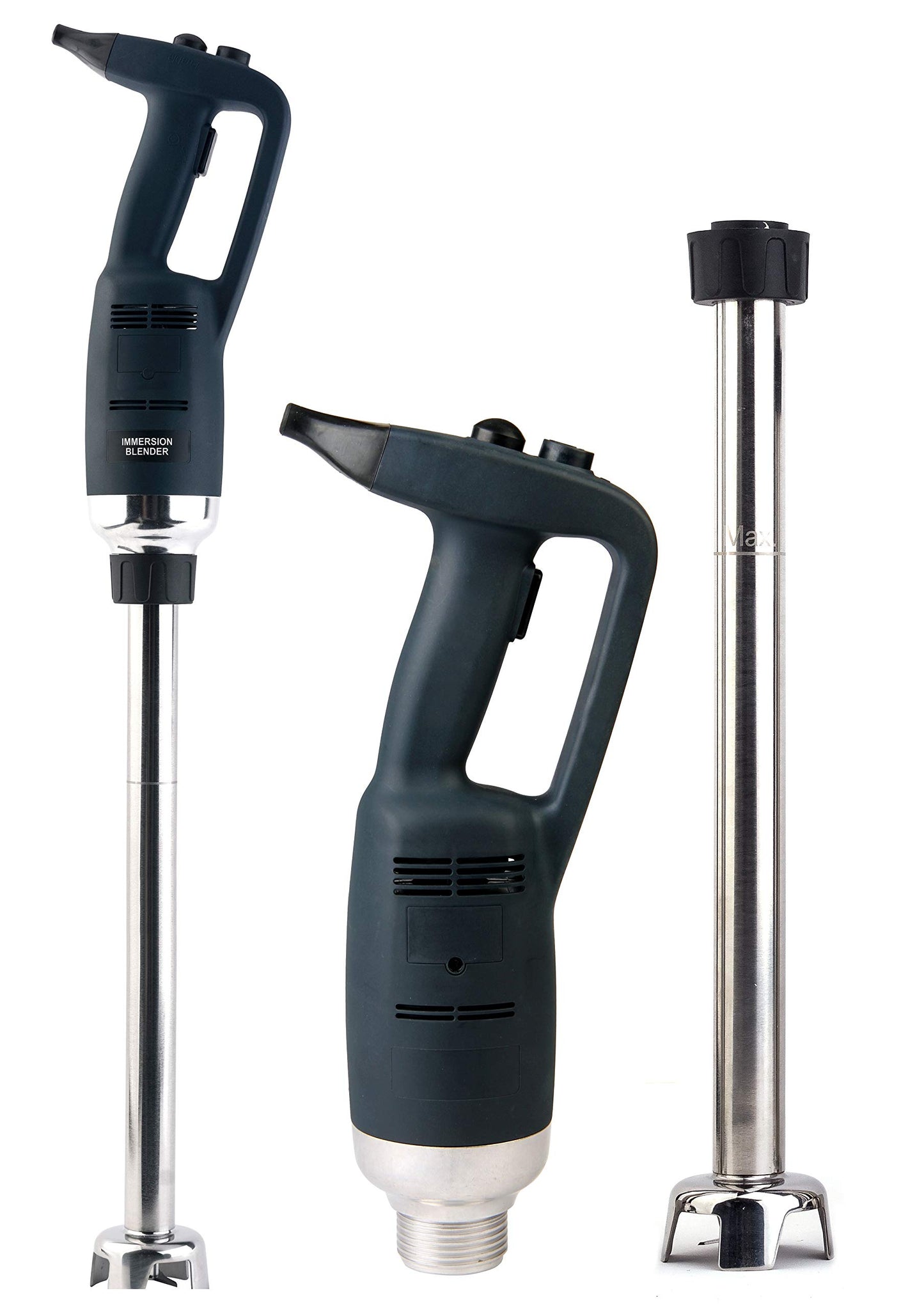 Li Bai Heavy Duty Big Stix Immersion Blender Handheld Kitchen, 22 in Hand Blenders for Kitchen, Commercial Mixer Electric, 500W Removable Shaft 2500rpm to 15000rpm, Emulsifier Blender Handheld