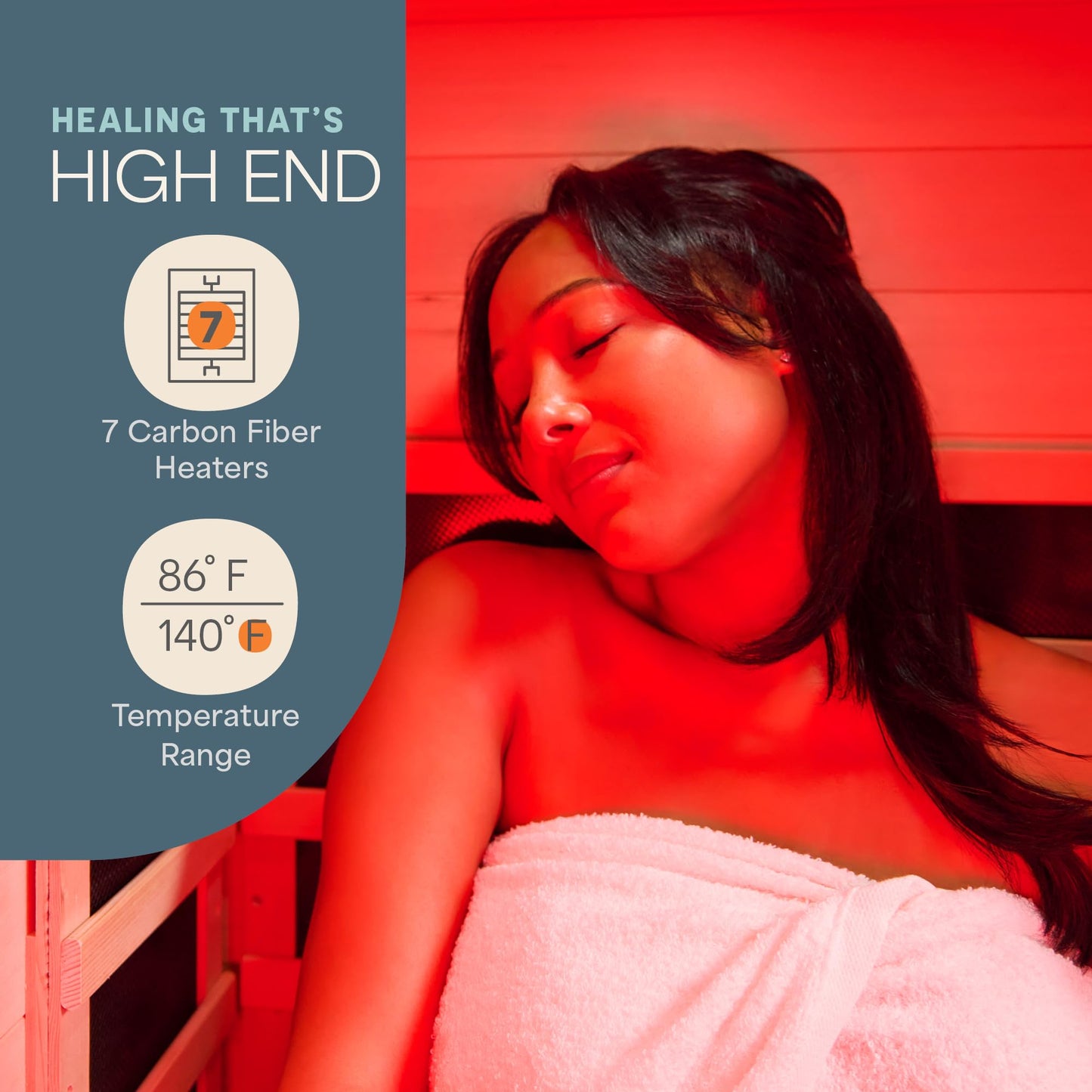 LifePro Rejuvacure 1 or 2 Person Indoor Sauna — Far Infrared Sauna for Home with Chromotherapy Lights — Carbon Fiber Panels, Tempered Glass Door, Canadian Hemlock Wood and Bluetooth Sound System