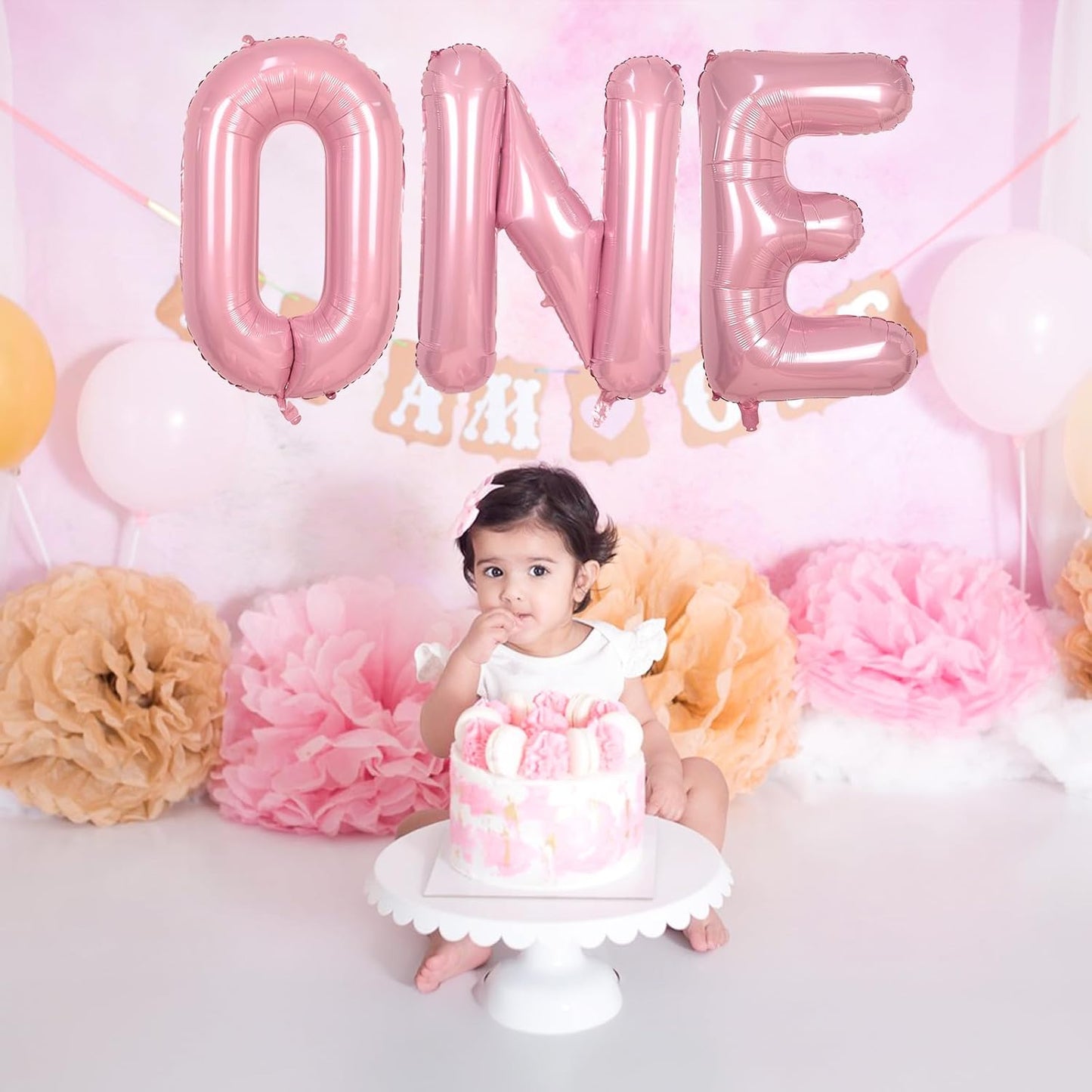 Pastel Pink Balloon Letter J - Large 40 Inch Mylar Foil Alphabet J for Girls' Birthday Party Decor
