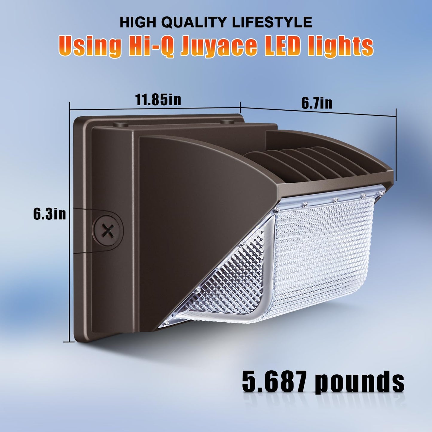 Juyace 4-Pack 150W LED Wall Pack Light, Dusk to Dawn Sensor, 5000K IP65 Outdoor Security Flood Light, Commercial Wall Mount Fixture for Building Exterior, Garage, Parking Lot