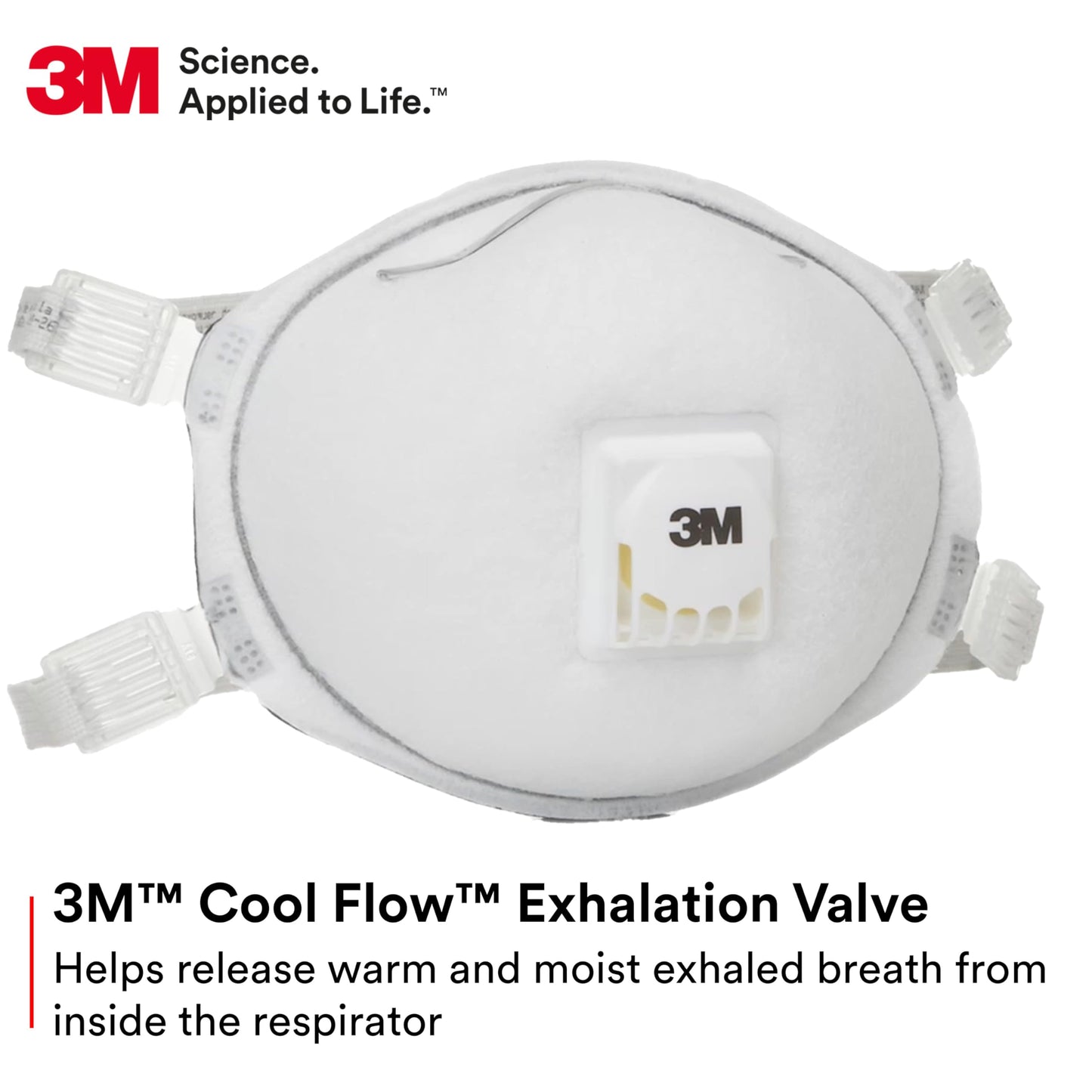 3M Particulate Welding Respirator 8212, N95 with Face Seal, NIOSH APPROVED, Pack of 10, Exhalation Valve, Adjustable Noseclip